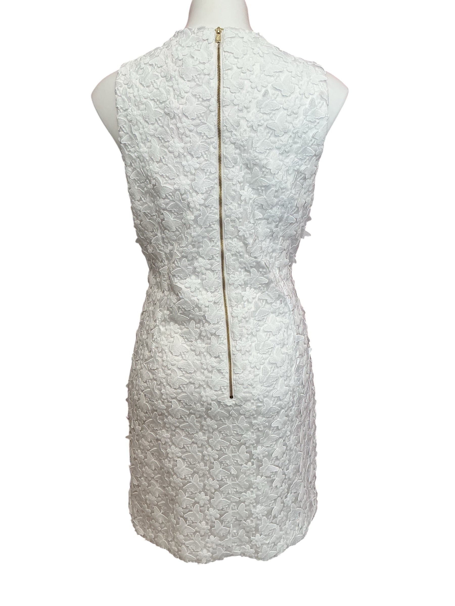 Lilly Pulitzer NWT Mila Lace Shift Dress Resort White Butterfly Garden 3D La - Size 12