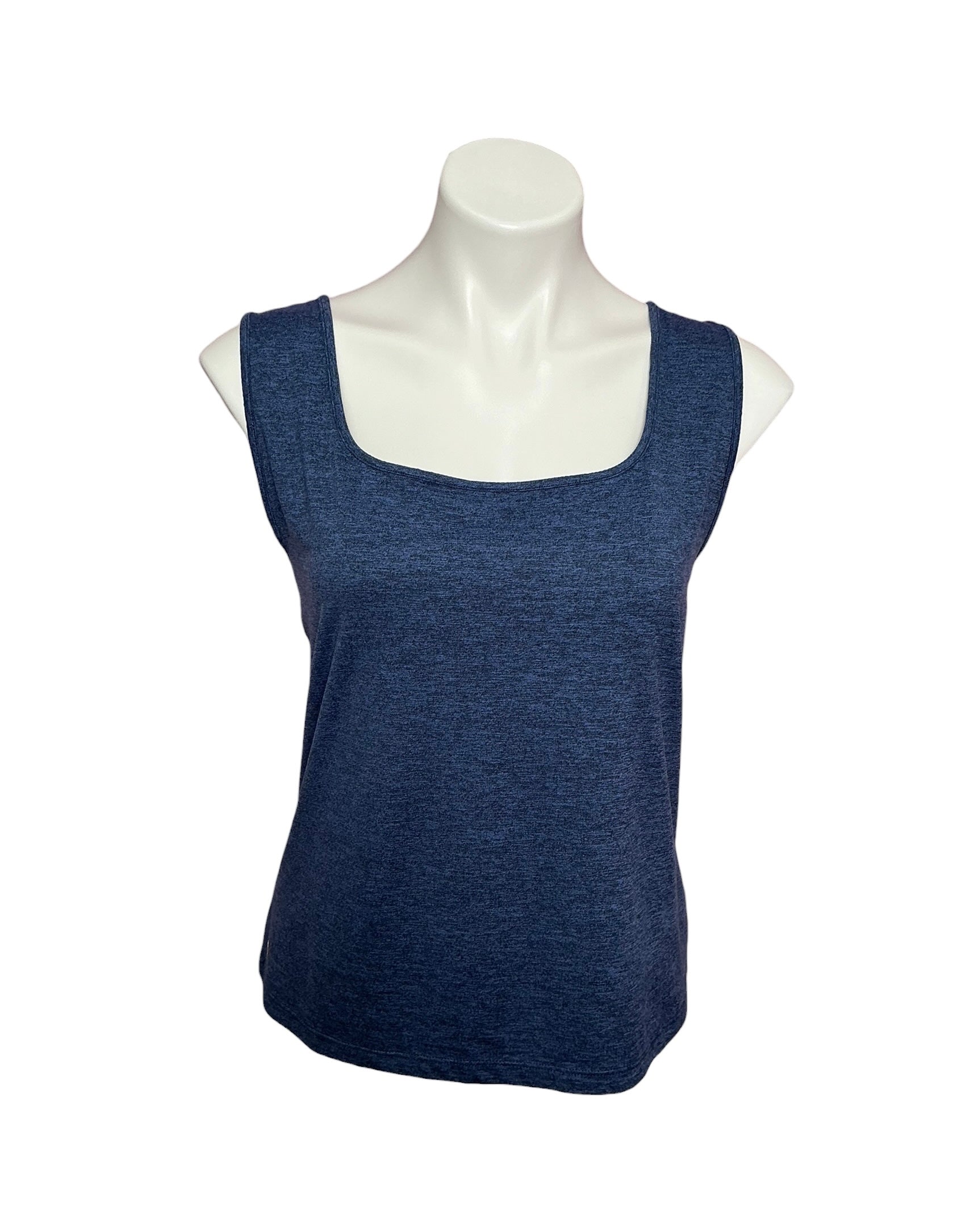 Lilly Pulitzer Marsaille Tank Top Heathered Medium Blue X Noir - Size XL