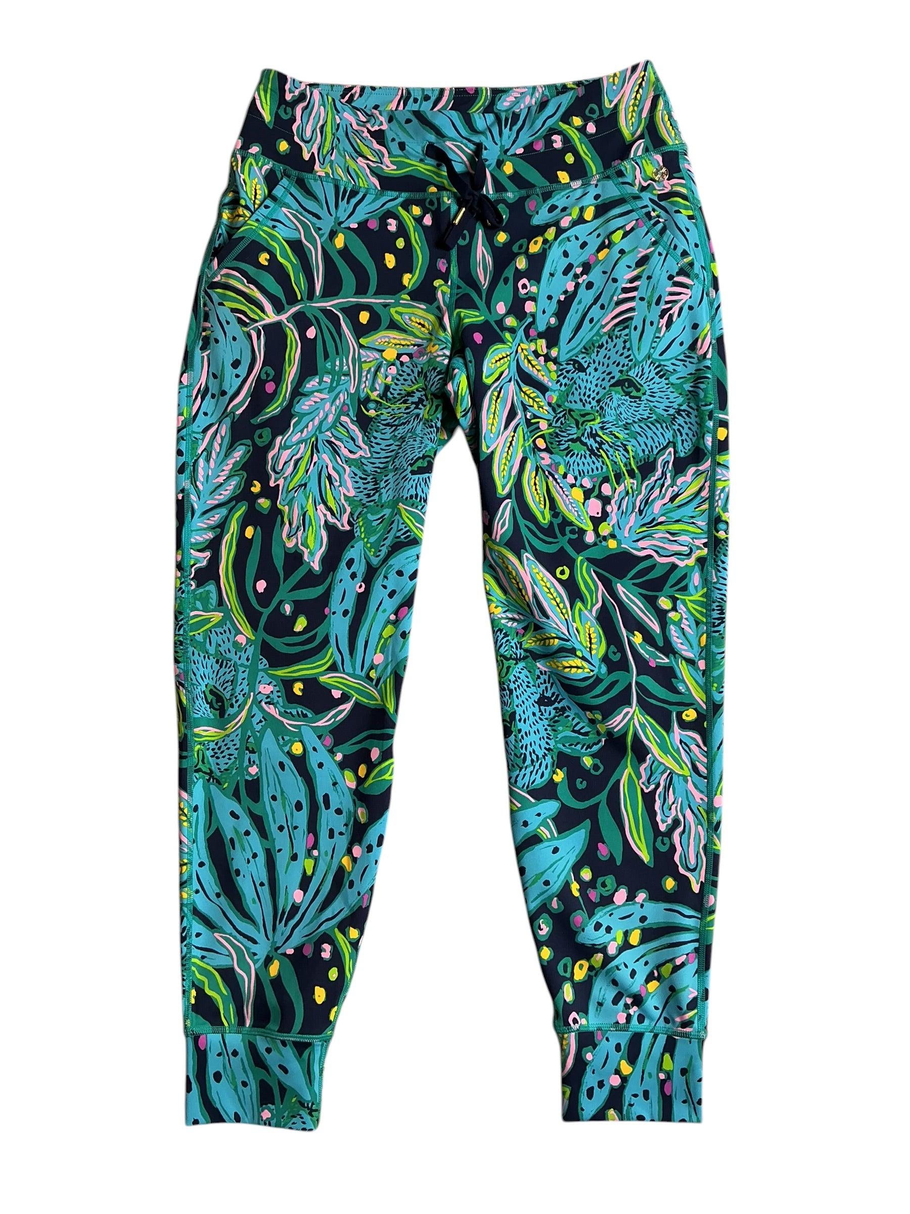 Lilly Pulitzer Island Mid Rise Jogger Multi Untamed - Size L