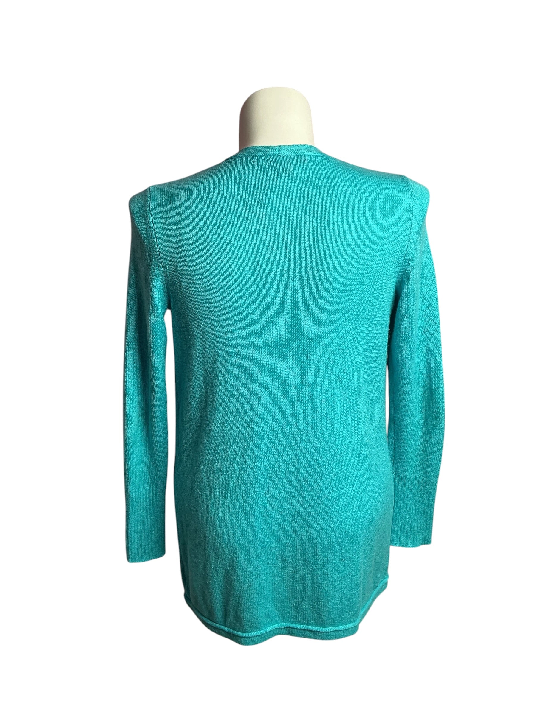 Lilly Pulitzer- Thea Long Sleeve Cardigan Surf Blue Size M
