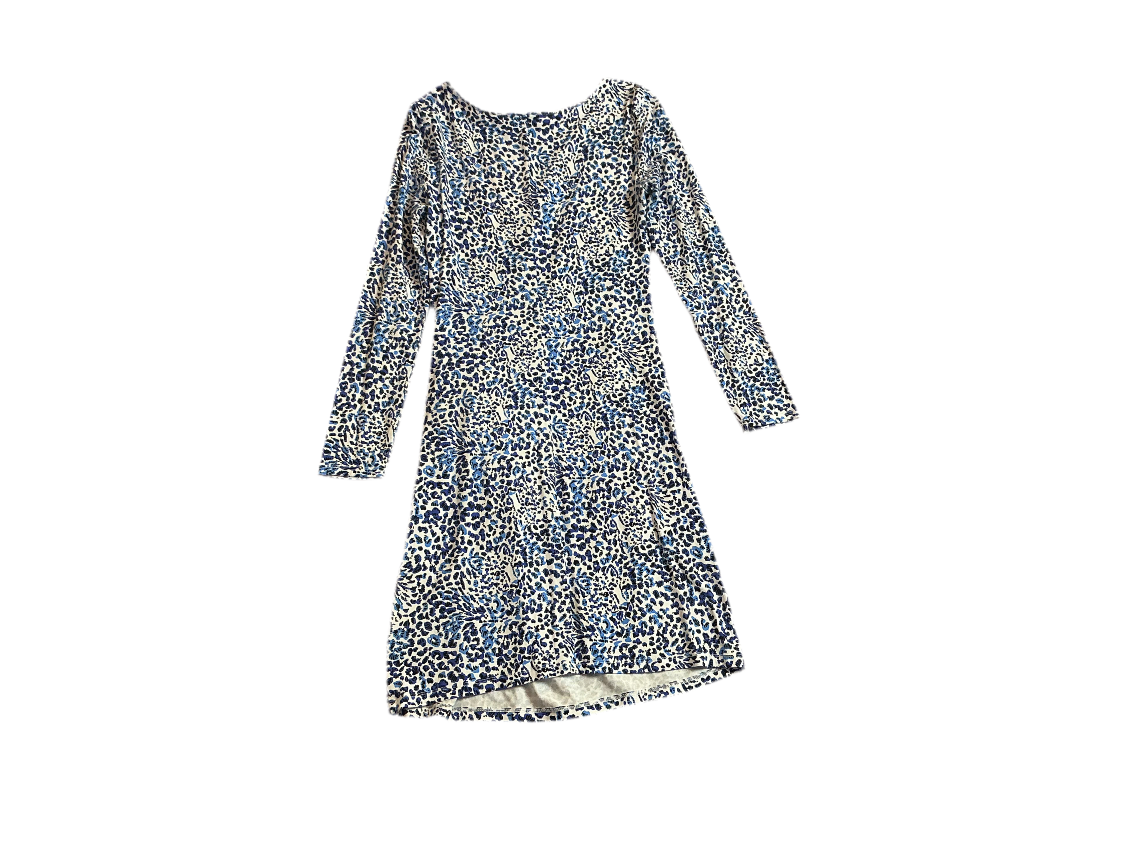 Lilly Pulitzer Bryson Long Sleeve Jersey Dress in the Resort White Twisted Up print - Size XS