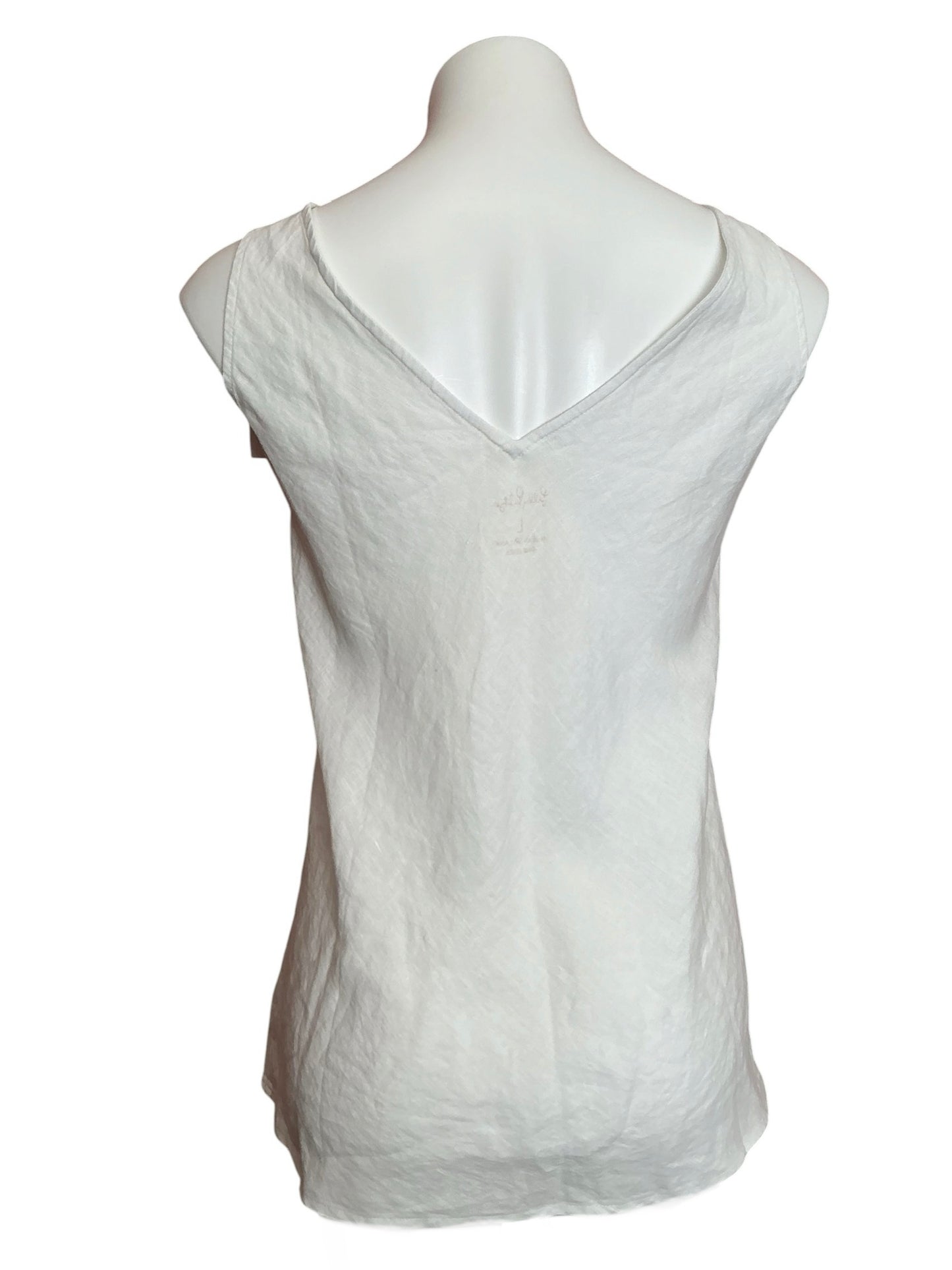 Lilly Pulitzer NWT Florin Sleeveless Linen Top Resort White - Size L
