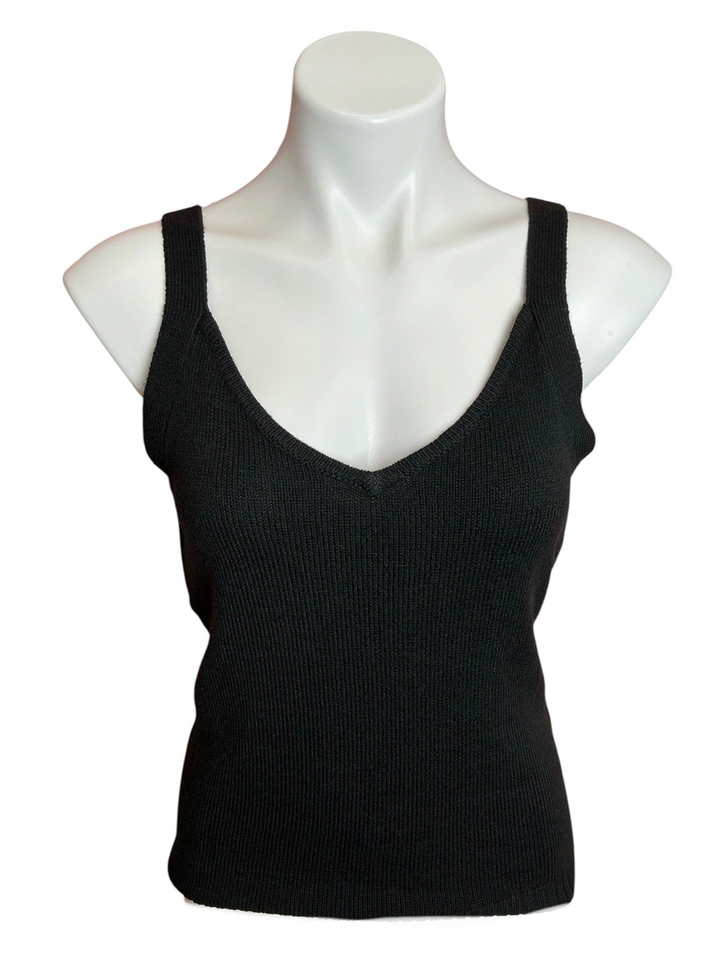 Lilly Pulitzer NWT Leonette Sweater Tank Top Black Enchanted Floral Embroidery - Size M