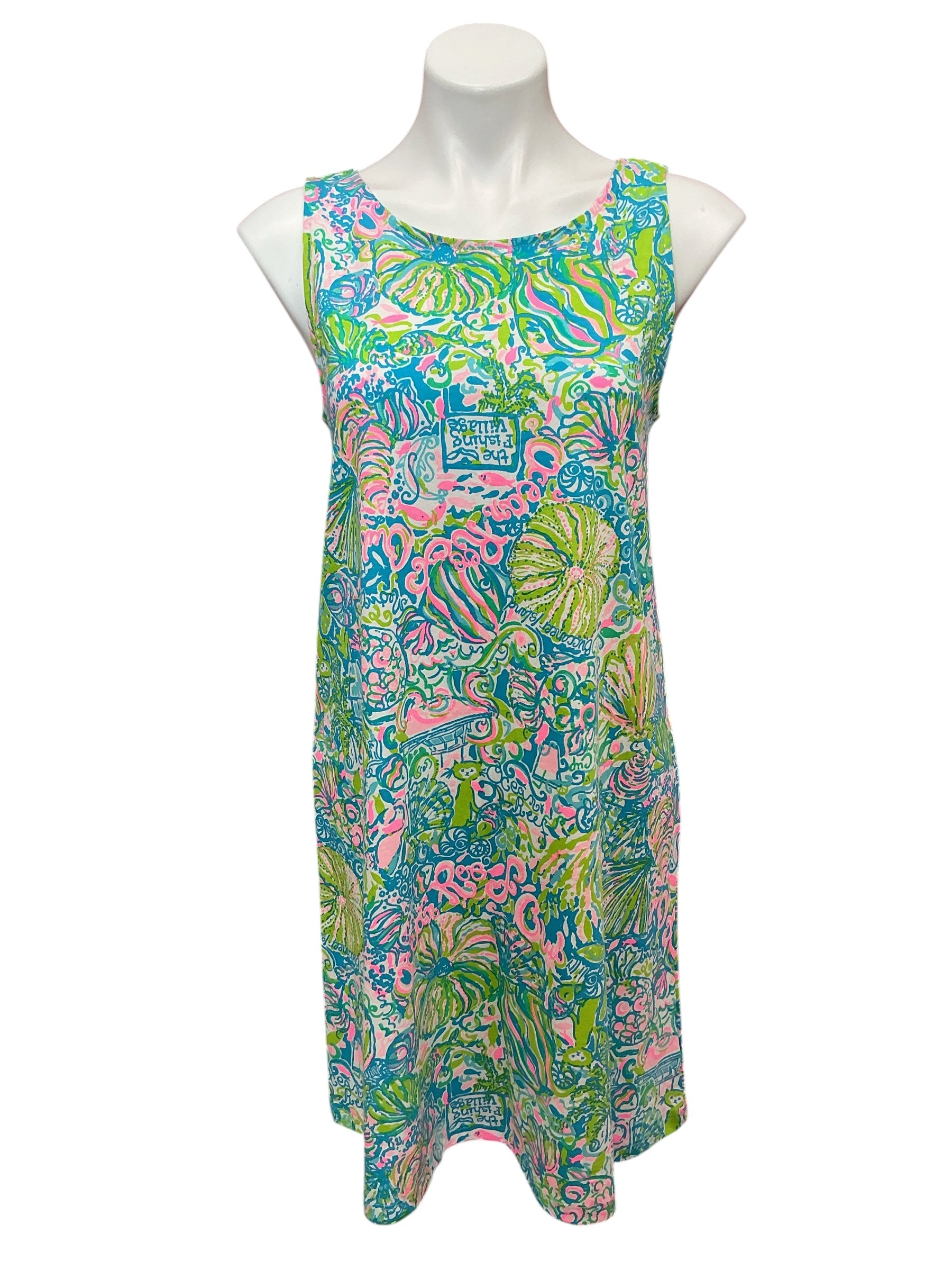 Lilly Pulitzer NWT Kristen Dress Multi Ocean Reef Club - Size M