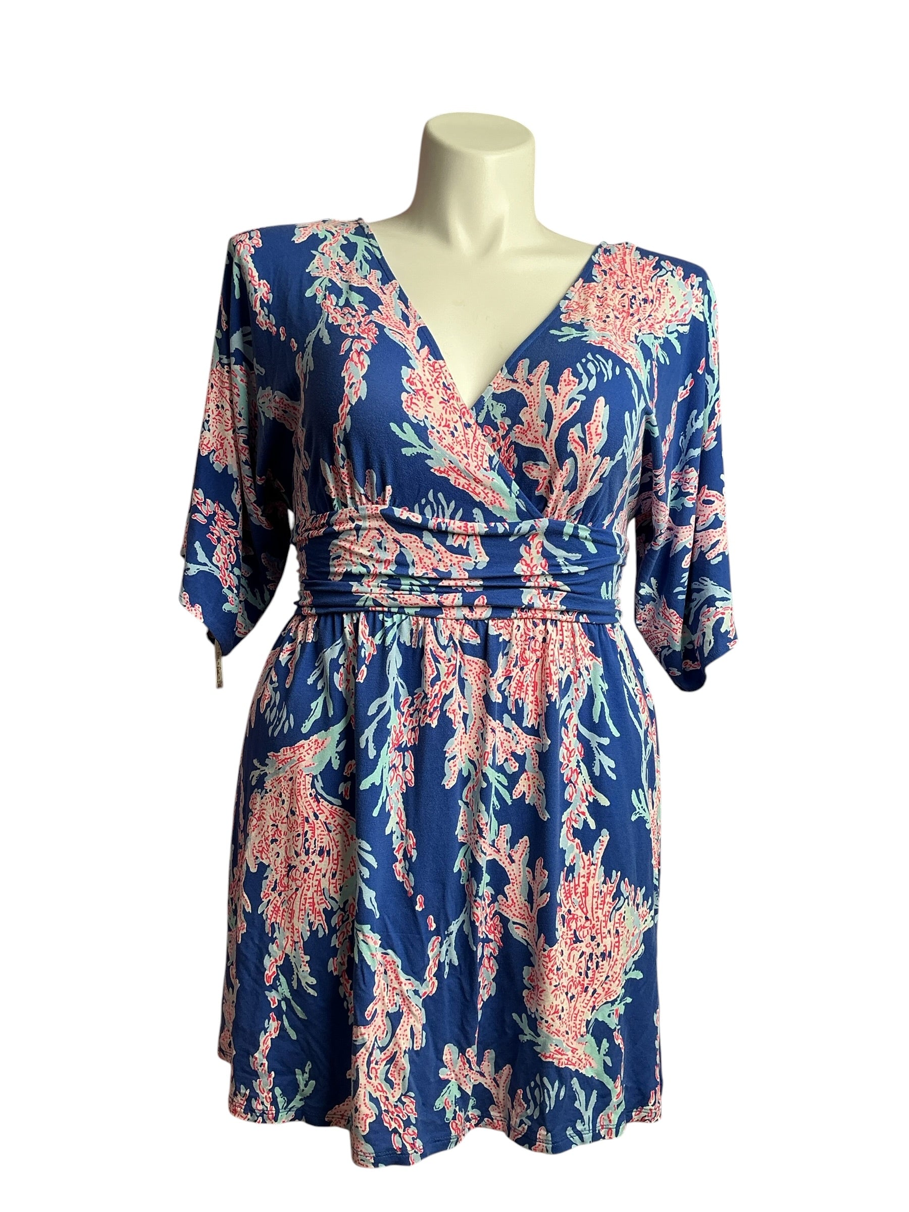 Lilly Pulitzer- Parigi Skort Romper Borealis Blue Swim On Size M