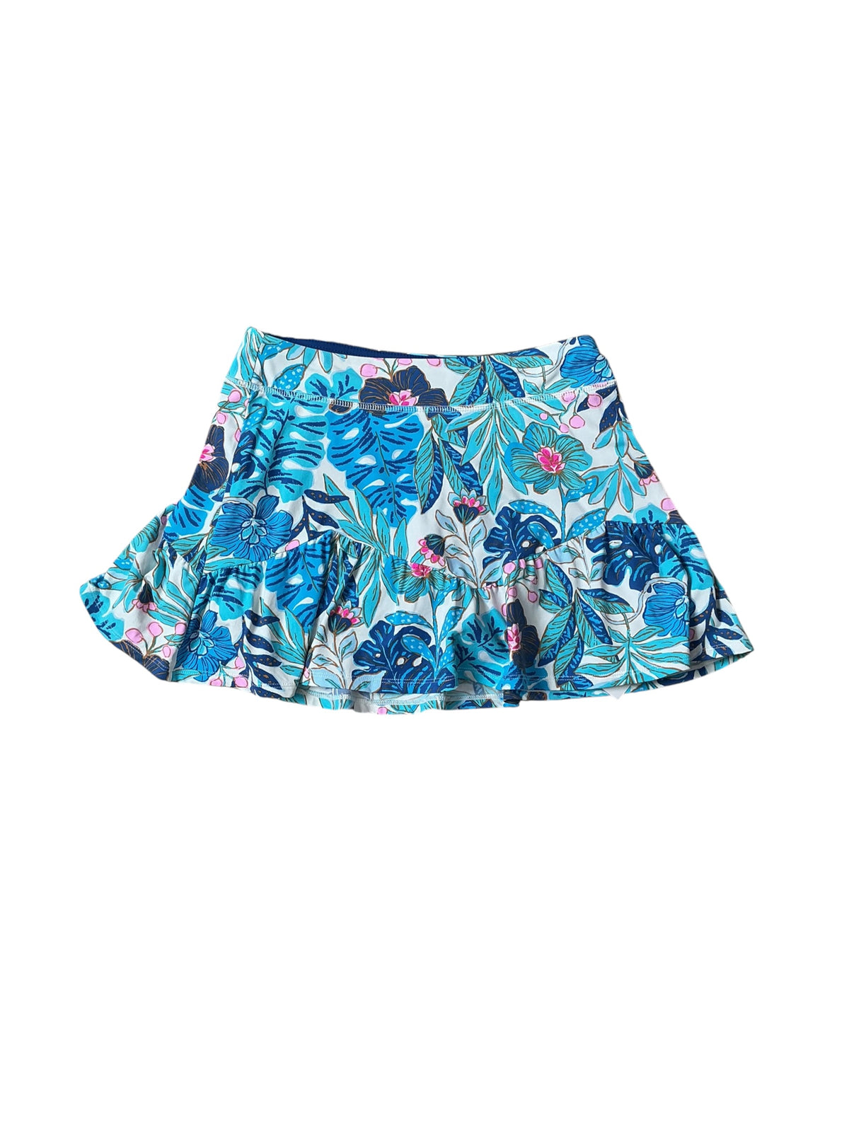 Lilly Pulitzer Luxletic Amira Skort Blue Haven Hey Hey Soleil - Size XS
