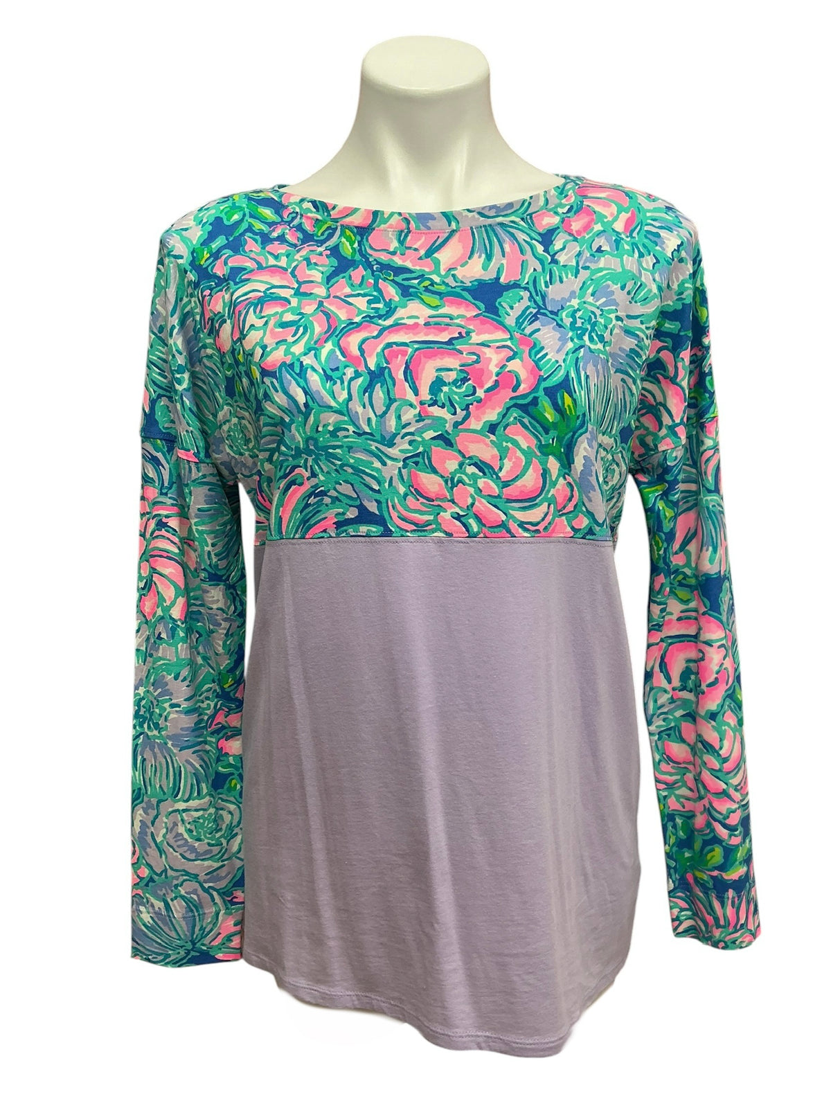 Lilly Pulitzer NWT Finn Top Multi In Full Bloom - Size S