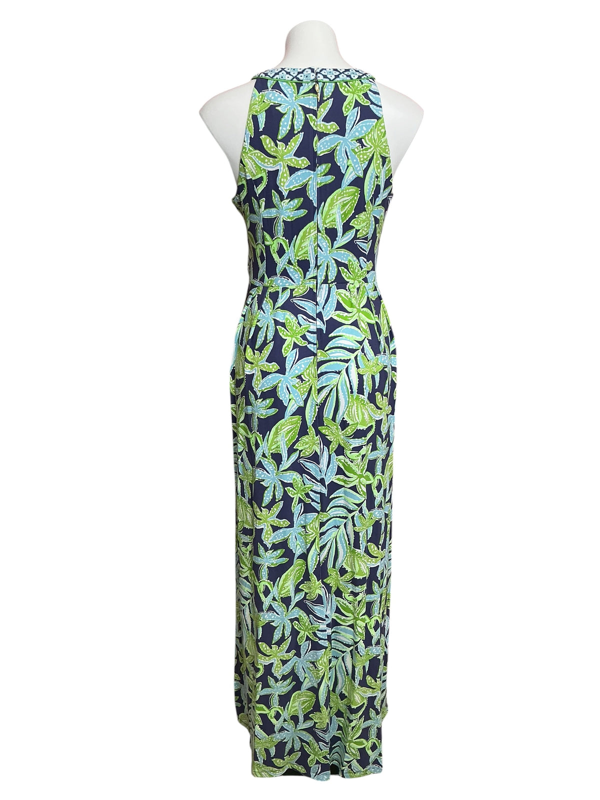 Lilly Pulitzer NWT Carmilla Maxi Dress Sapphire Pool Tropical Tango Engineered - Size 8