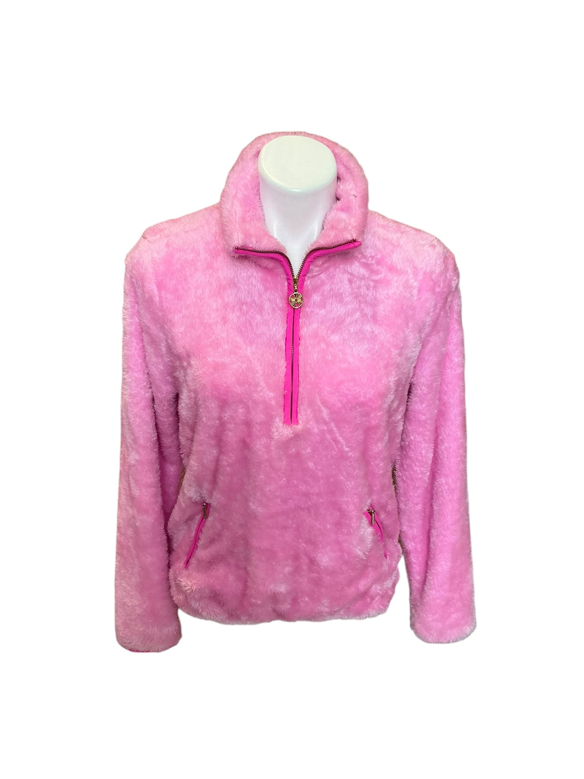 Lilly Pulitzer Skipper Sherpa Popover Mandevilla Baby Pink - Size S