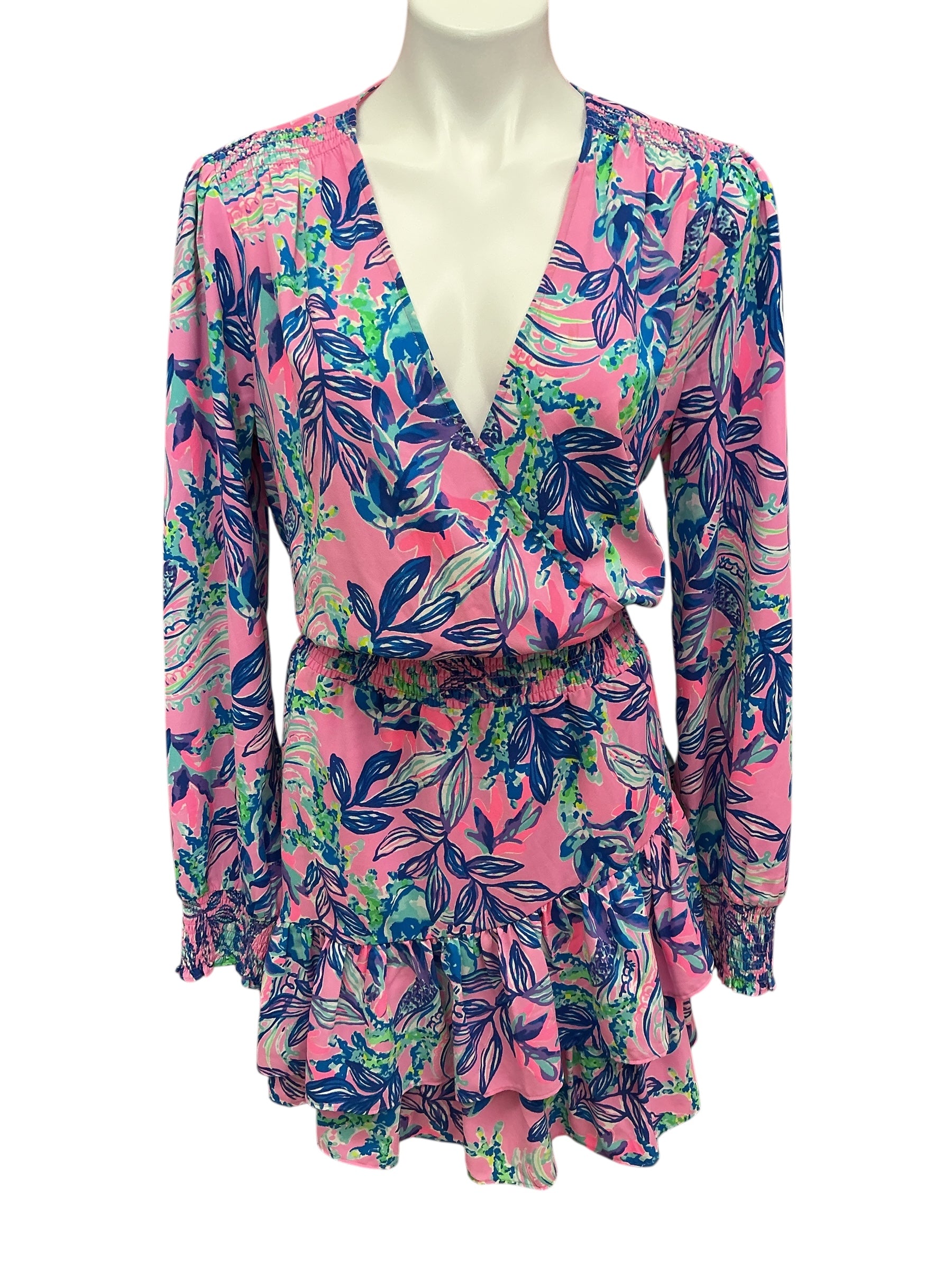 Lilly Pulitzer Cristiana Stretch Dress Lilac Rose Just A Lil Jelly - Size 14