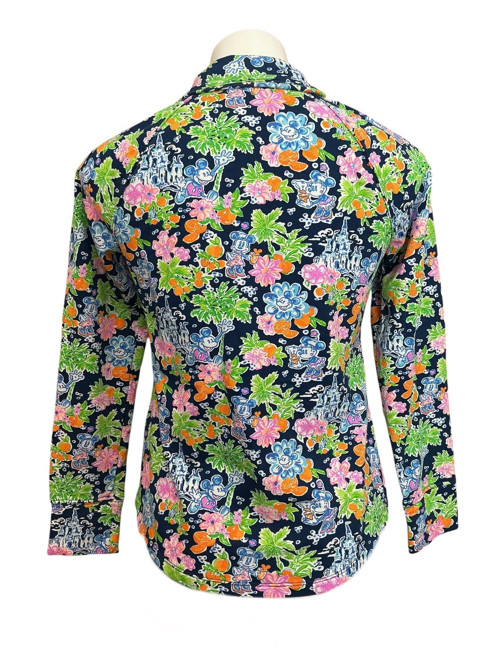 Lilly Pulitzer X Disney Skipper Popover Top Aegean Navy Lilly Loves Disney - Size XS