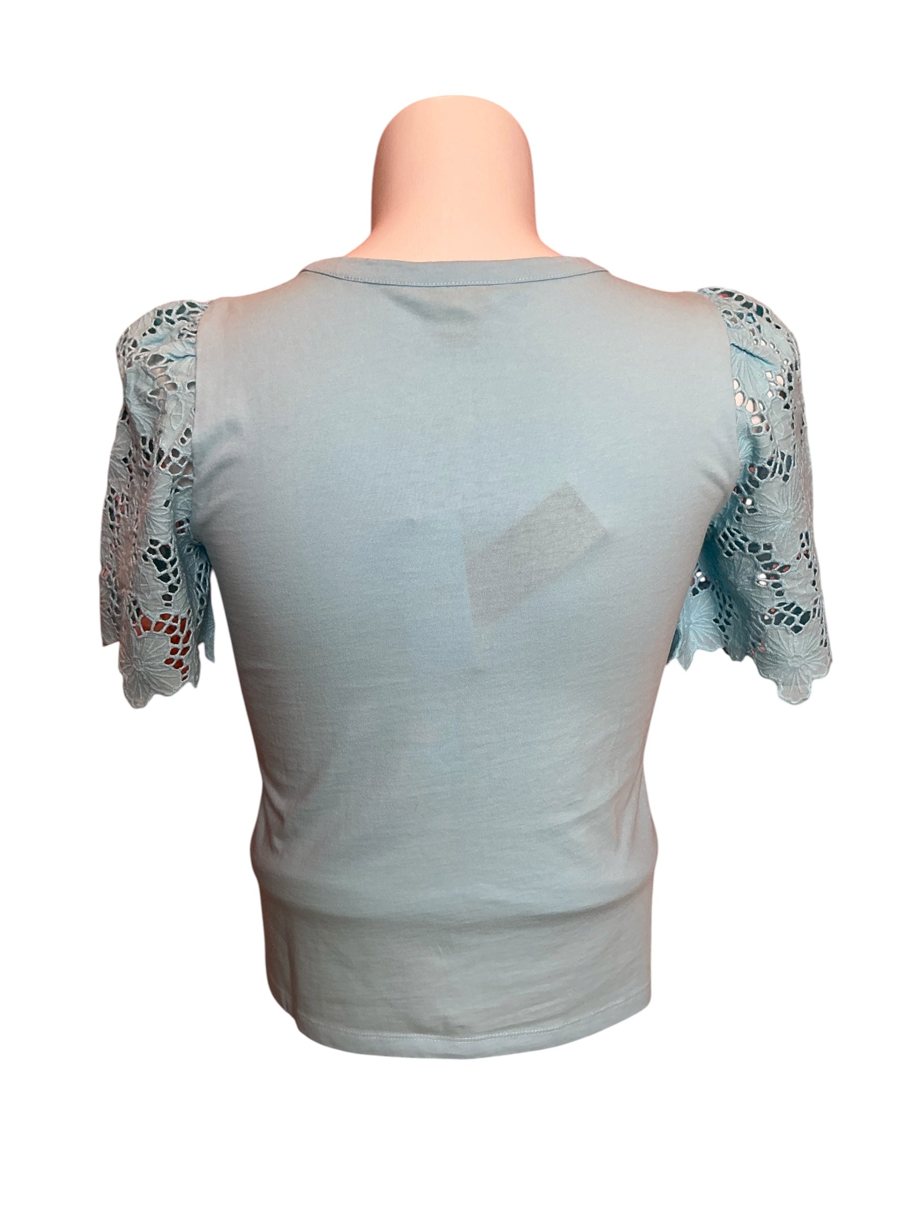 Lilly Pulitzer NWT Sebene Knit Top Fresh Water Blue - Size S