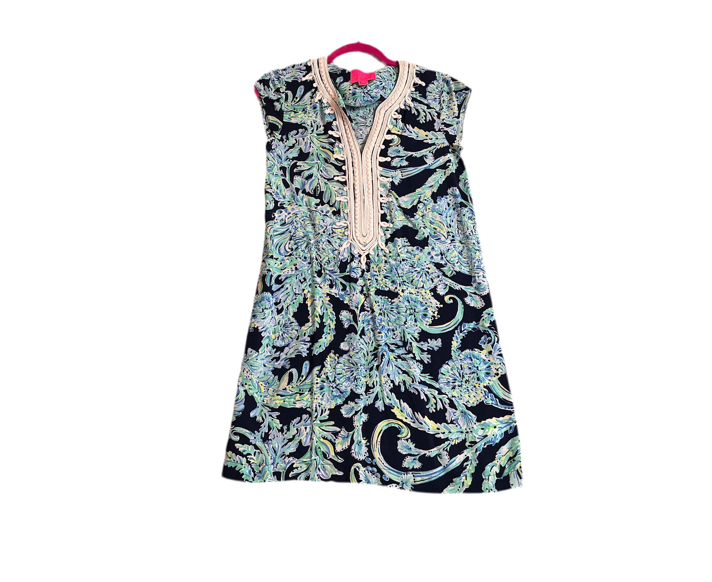 Lilly Pulitzer Madia Tunic Dress - High Tide Navy Scuba Doo - Size XS