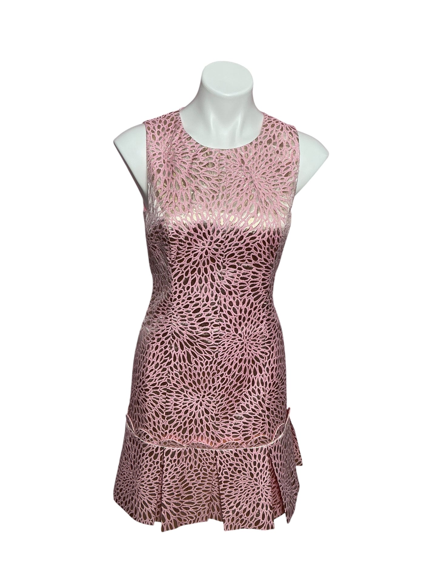 Lilly Pulitzer NWT Abree Dress Prosecco Pink Lagoon Jacguard - Size 4
