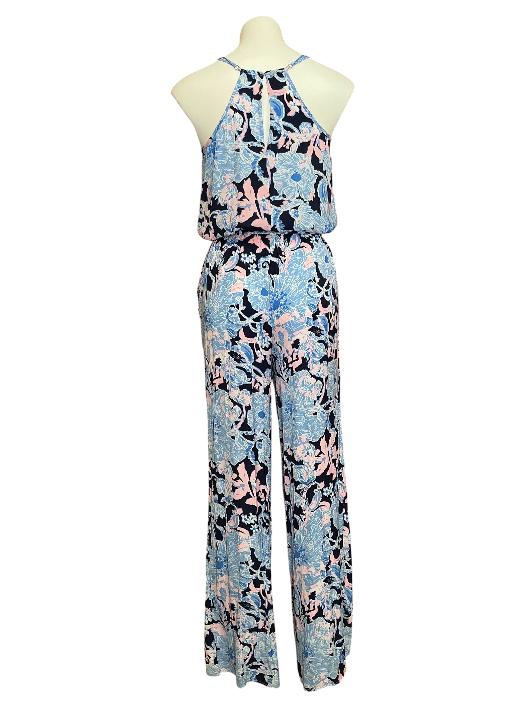 Lilly Pulitzer NWT Dusk Jumpsuit Bright Navy Amore Please - Size S