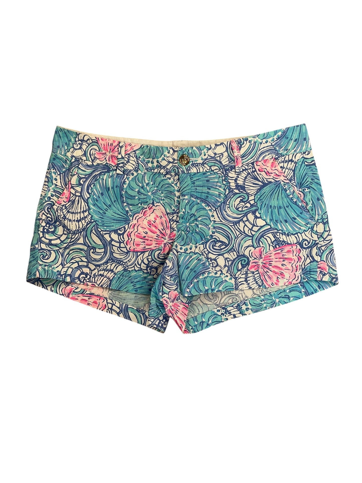 Lilly Pulitzer The Walsh Shorts Blue Haven Raising Shell - Size 14