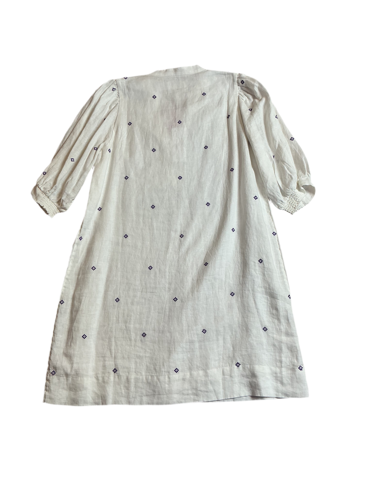 Lilly Pulitzer NWT Miaeigh Elbow Sleeve Water Hyacinth Geo Criss Cross Embroi - Size 6