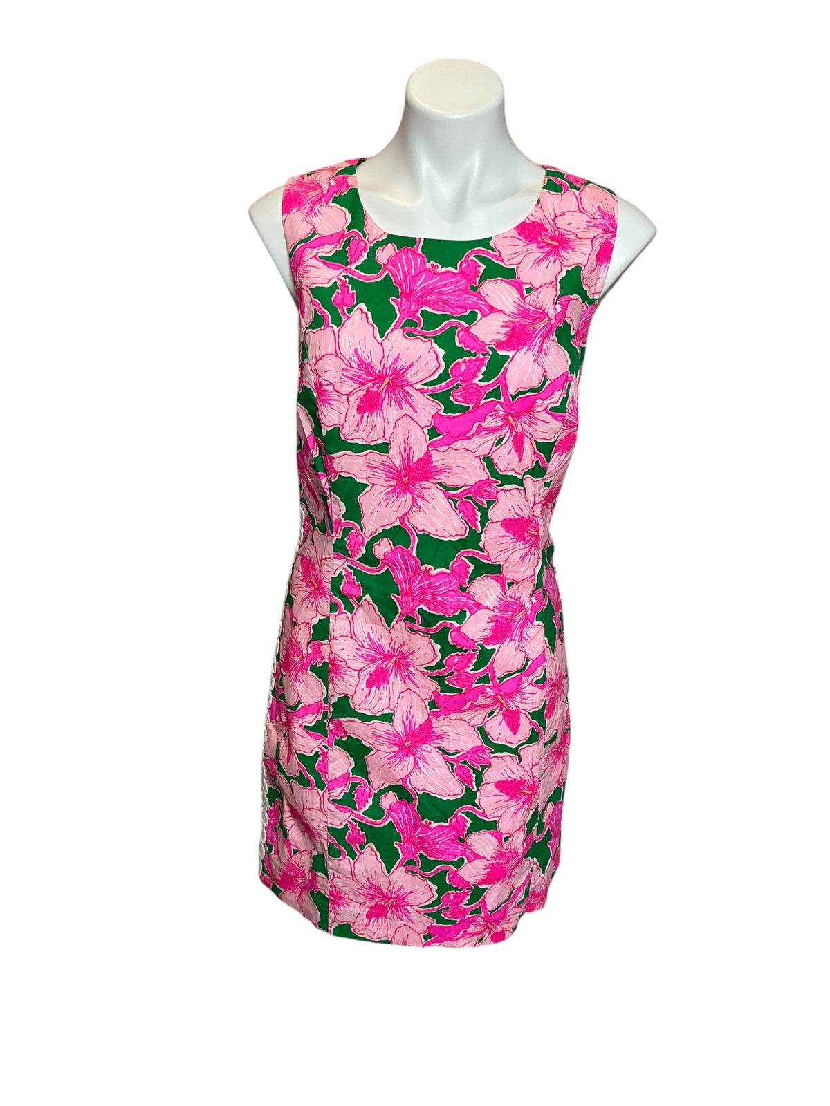 Lilly Pulitzer Mila Stretch Shift Dress Hibis Kiss - Size 16