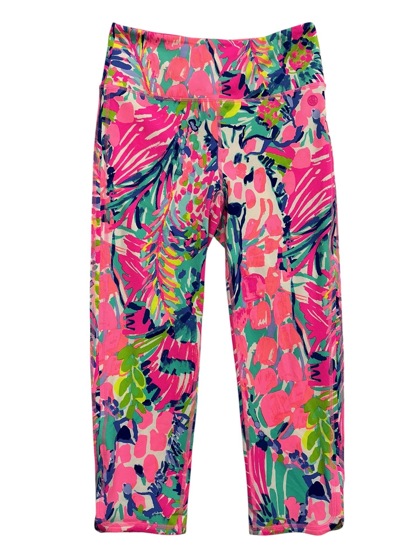 Lilly Pulitzer NWT UPF 50+ High Rise Weekender Pants Multi Gumbo Limbo - Size M