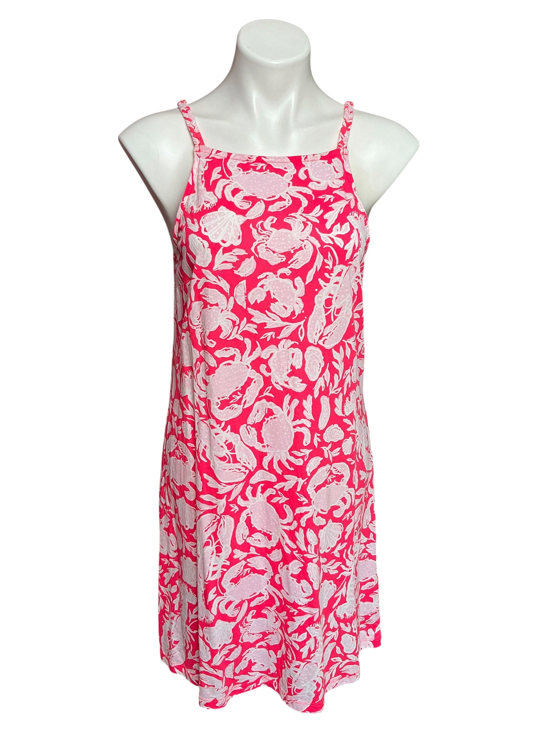 Lilly Pulitzer Kyleigh Dress Cane Coral Crab Collab - Size S