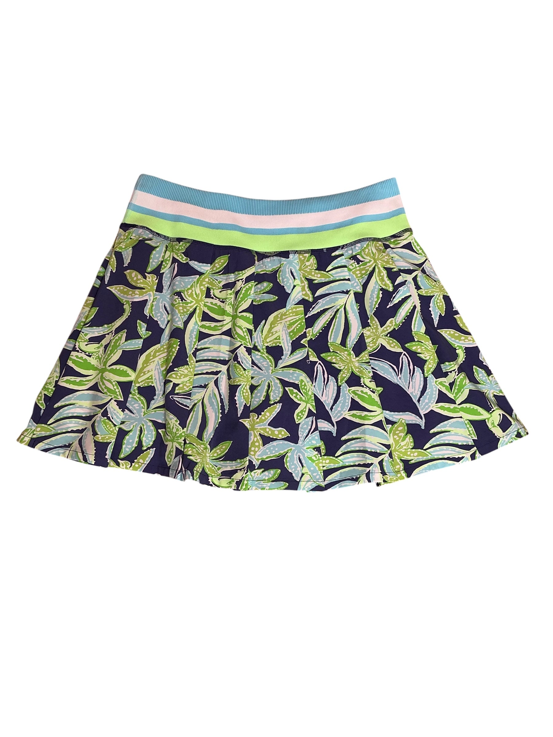 Lilly Pulitzer NWT Cosmina High Rise Skort Sapphire Pool Tropical Tango - Size M