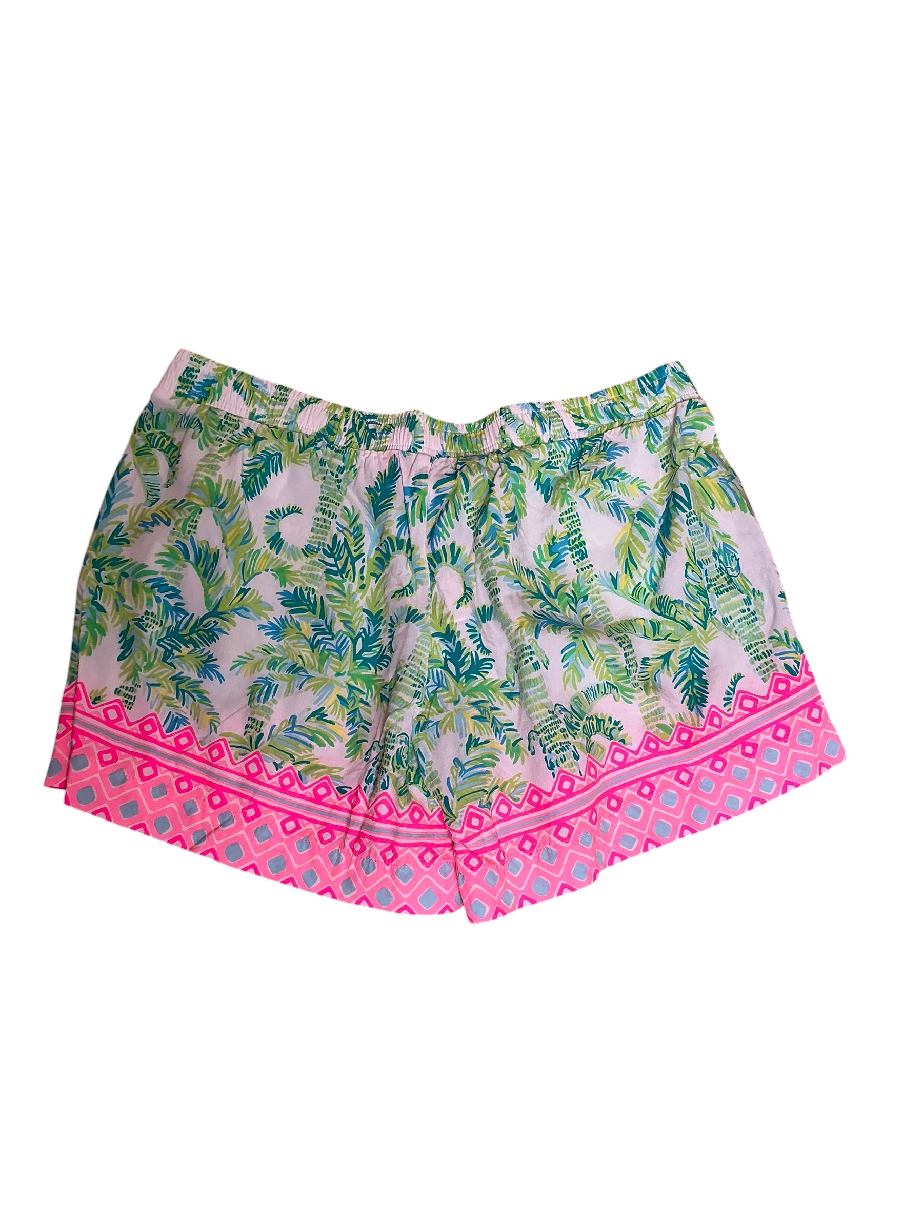 Lilly Pulitzer Katia 5" Mid-Rise Shorts Fresh Citrus Keep Palm - Size M