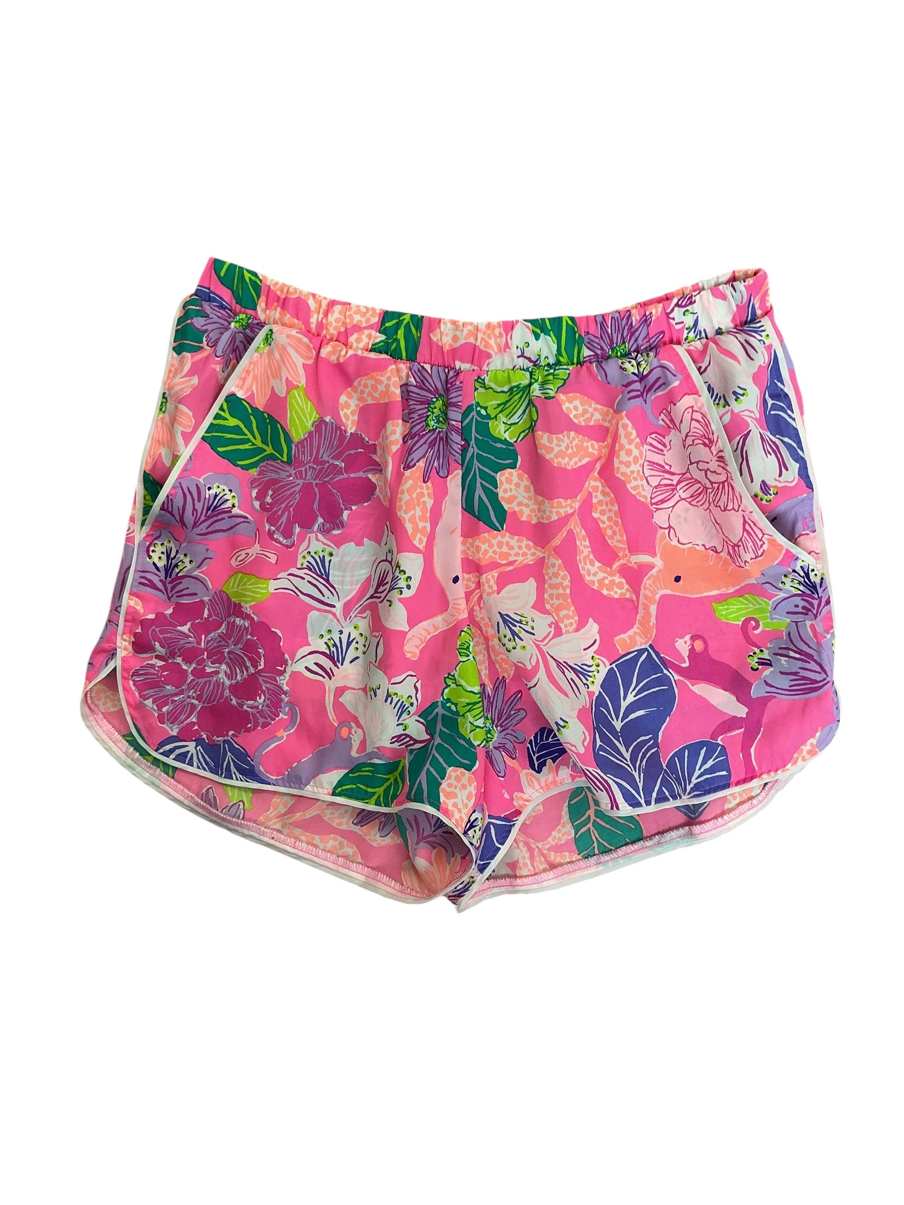 Lilly Pulitzer Katia PJ Shorts Pink Isle Best Of Friends - Size XXS