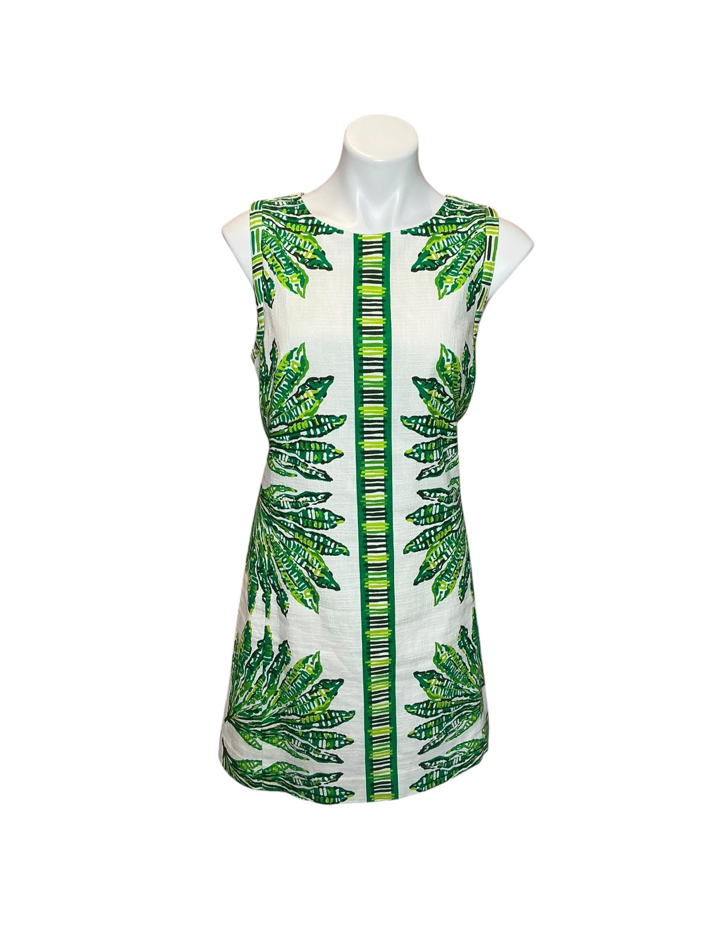 Lilly Pulitzer Devyn Stretch Shift Kitts Green Shady Babe Engineered - Size 10