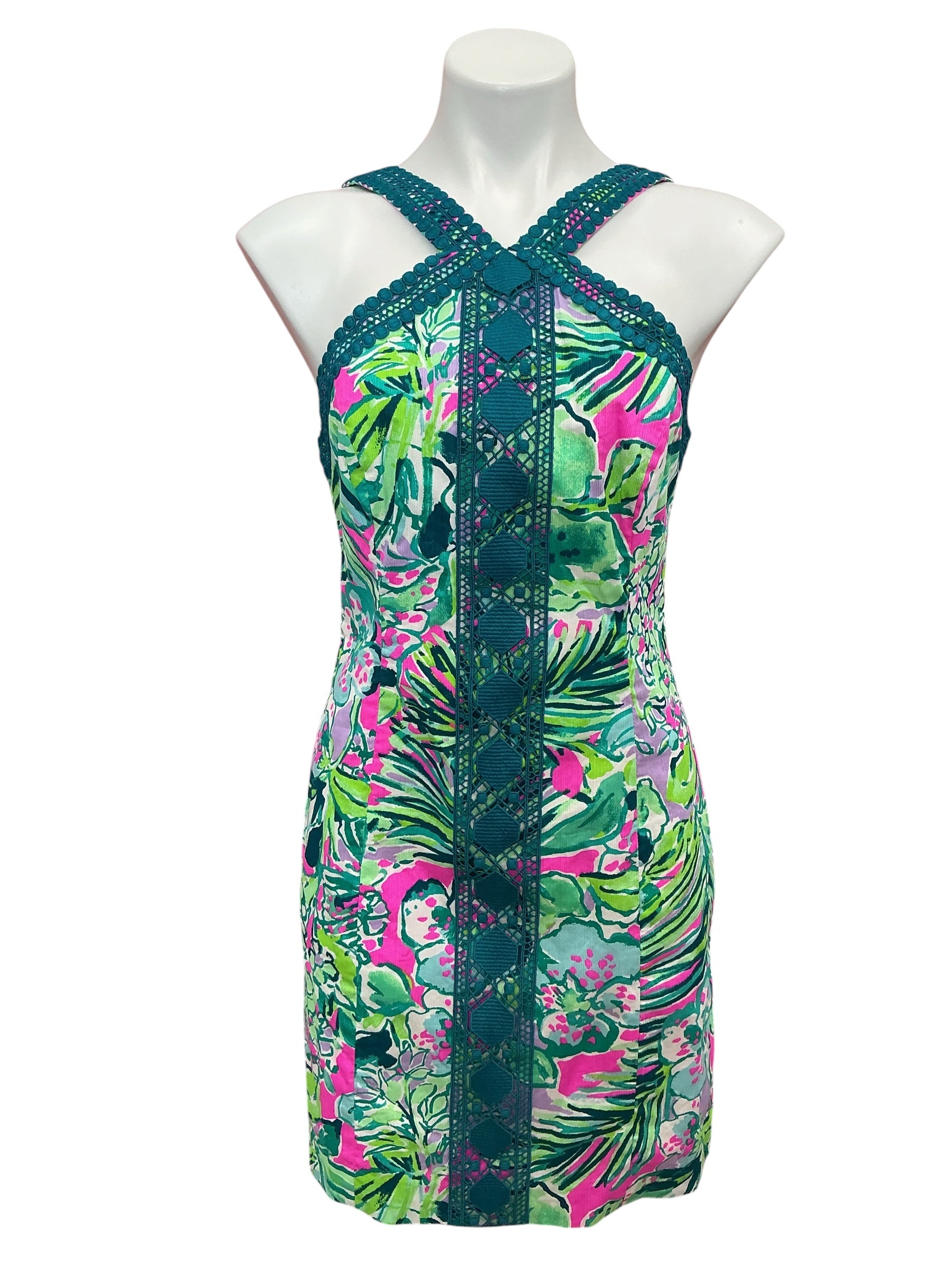 Lilly Pulitzer Vena Stretch Shift Dress Early Bloomer - Size 6