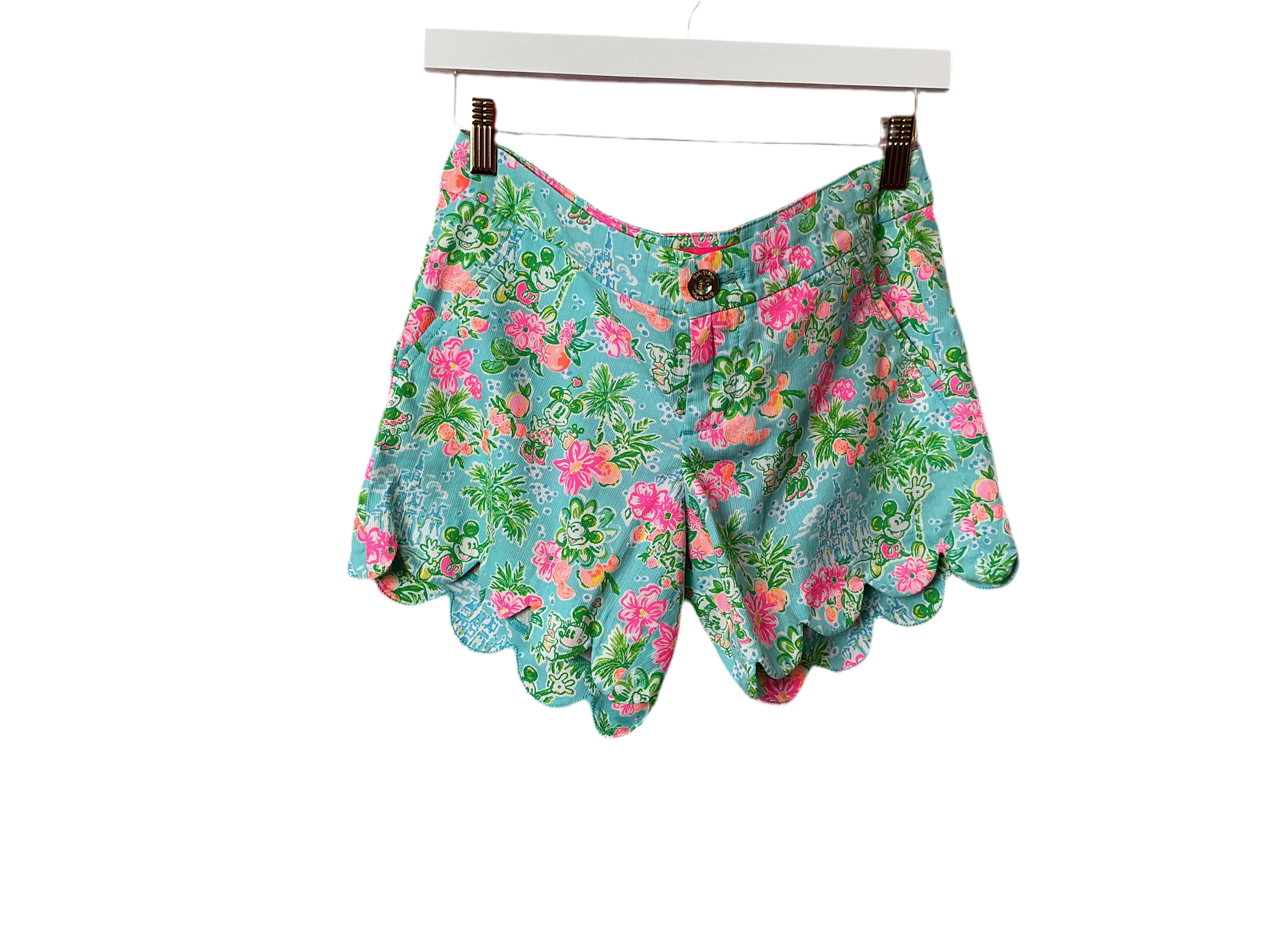 Lilly Pulitzer NWT - Buttercup Short - Blue Ibiza Lilly Loves Disney - Size 0