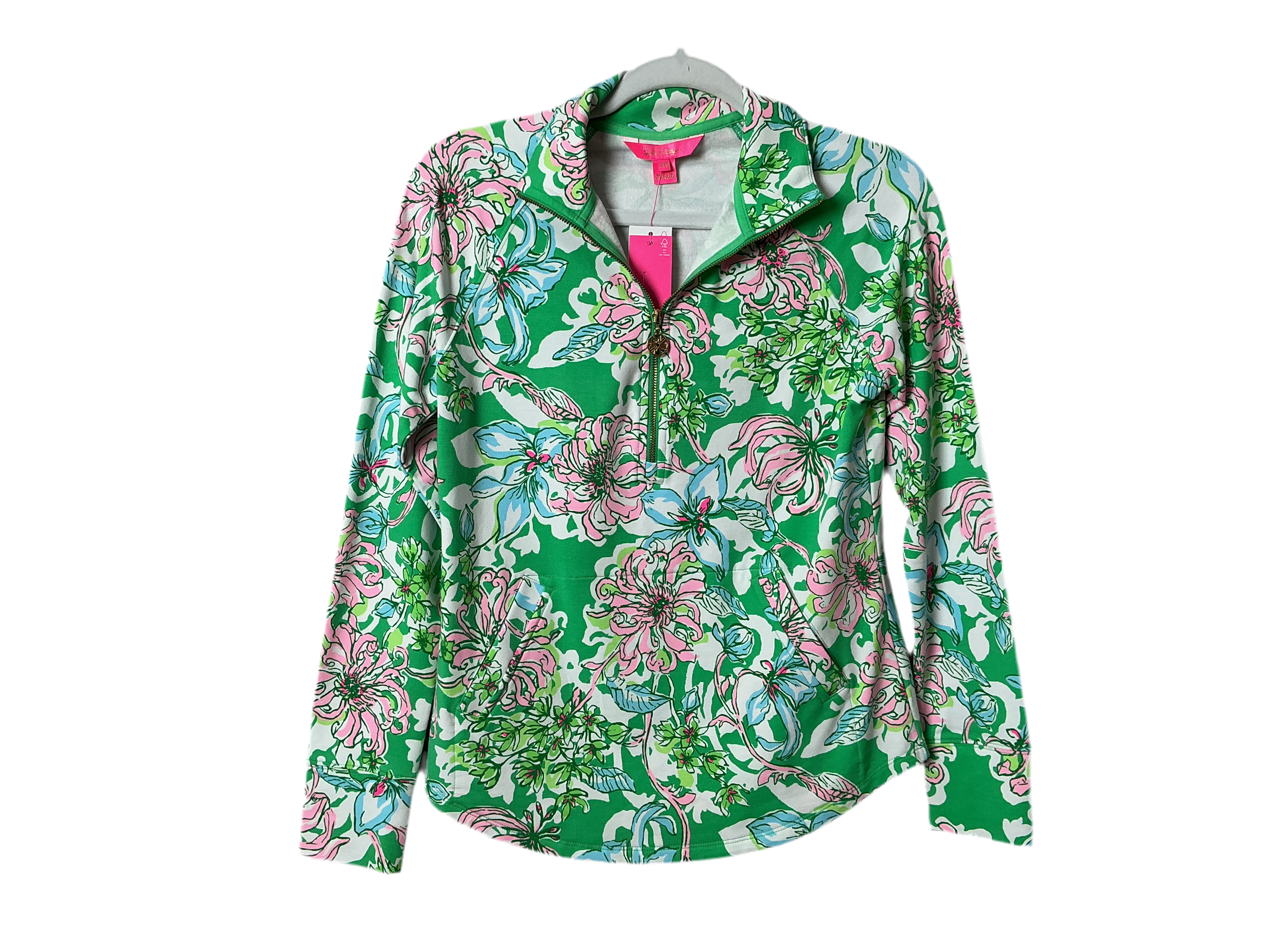 Lilly Pulitzer NWT - UPF 50+ Skipper Popover - Spearmint Blossom Views - Size XXS