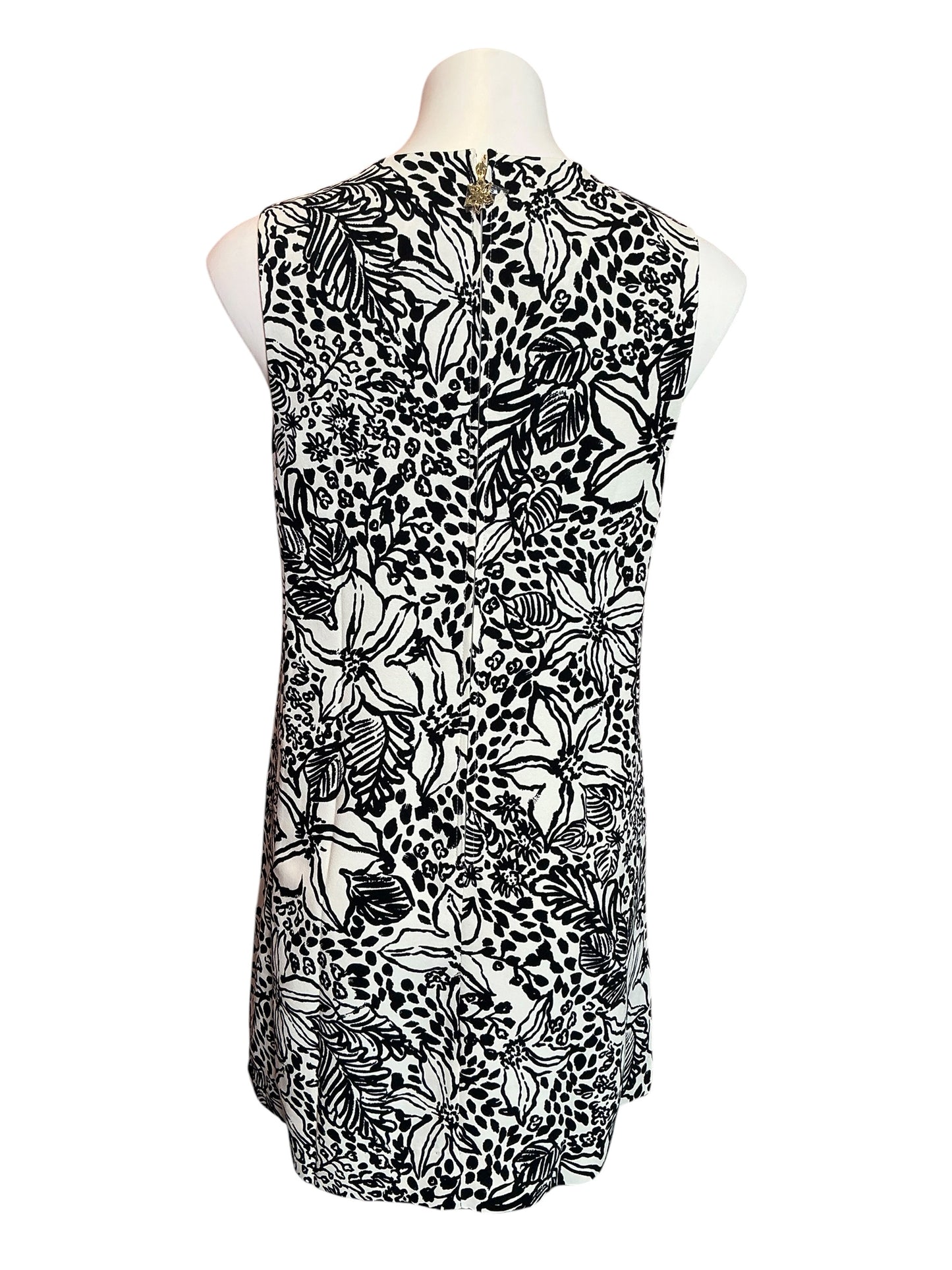 Lilly Pulitzer Edita Shift Dress Onyx Lots To Spot - Size 2