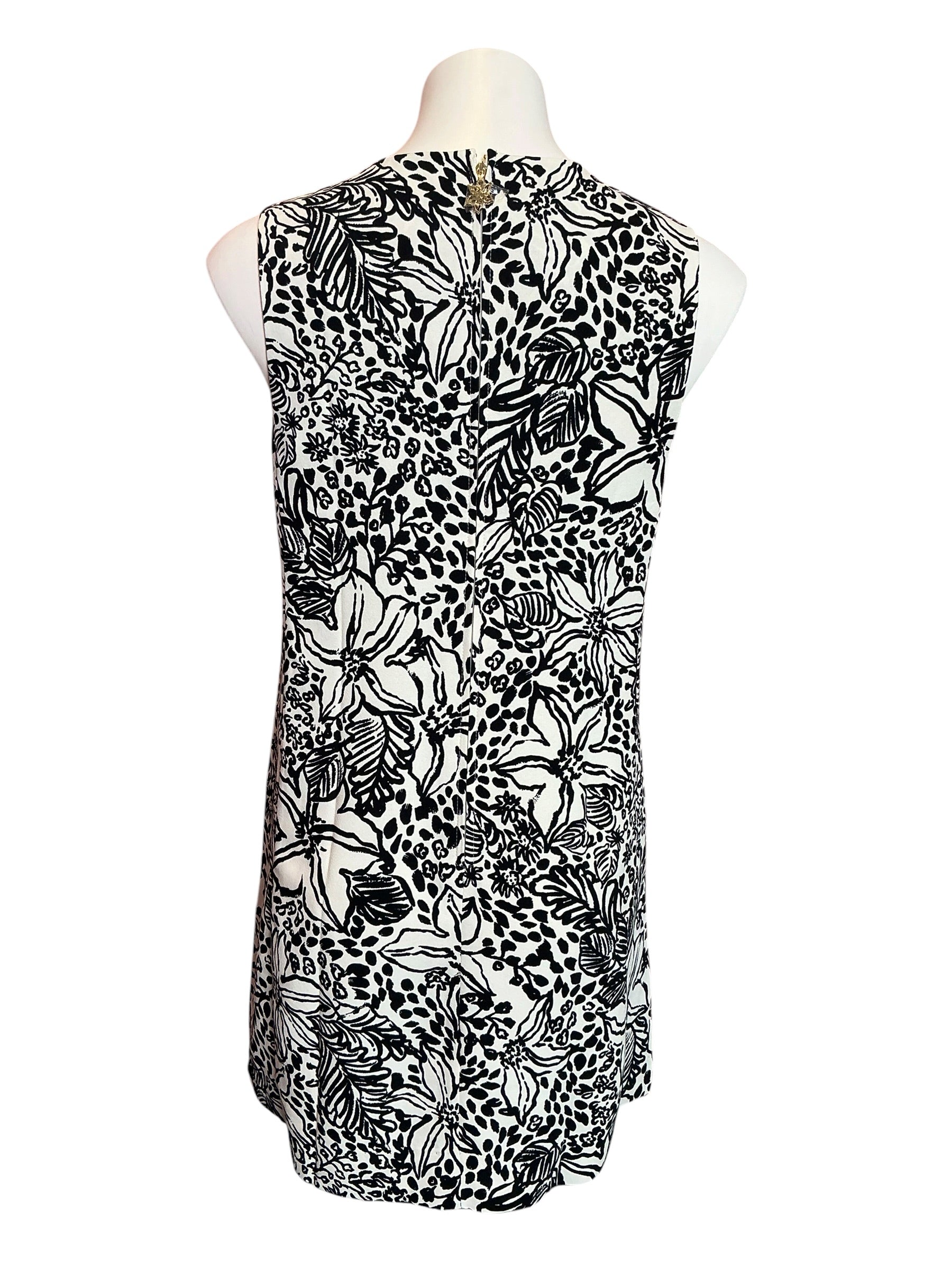 Lilly Pulitzer Edita Shift Dress Onyx Lots To Spot - Size 2
