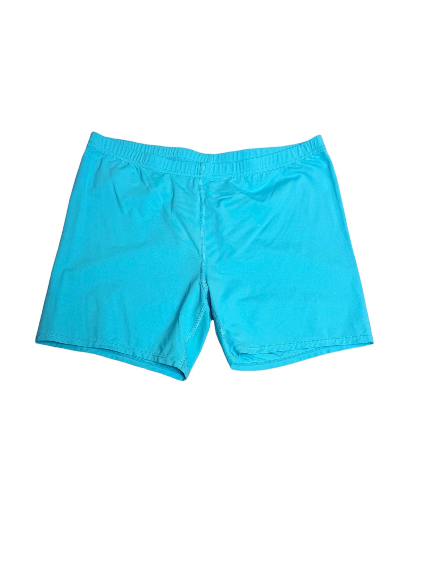 Lilly Pulitzer Luxletic High Rise Bike Short, Amalfi Blue Size L