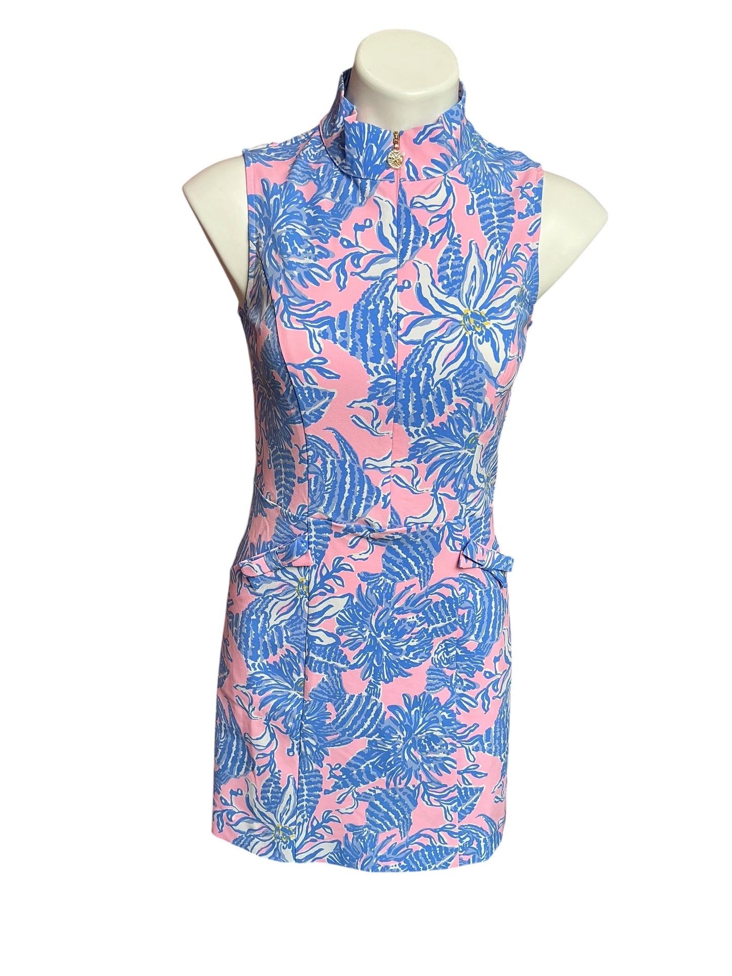 Lilly Pulitzer NWT Catarina Dress UPF 50+ Conch Shell Pink Up Scale Golf - Size 0