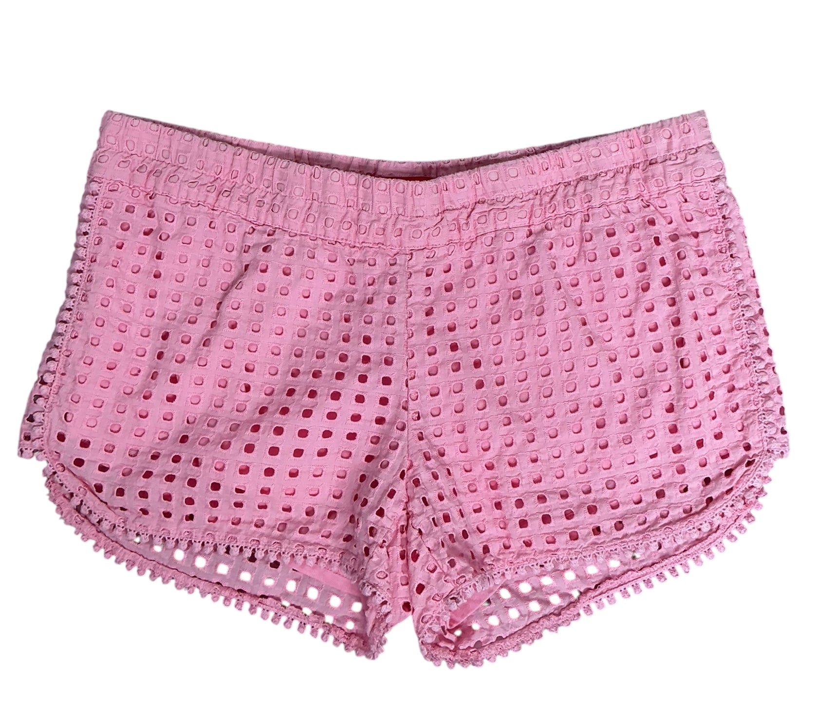 Lilly Pulitzer For Target Crochet Eyelet Shorts Palm Beach Pink - Size S
