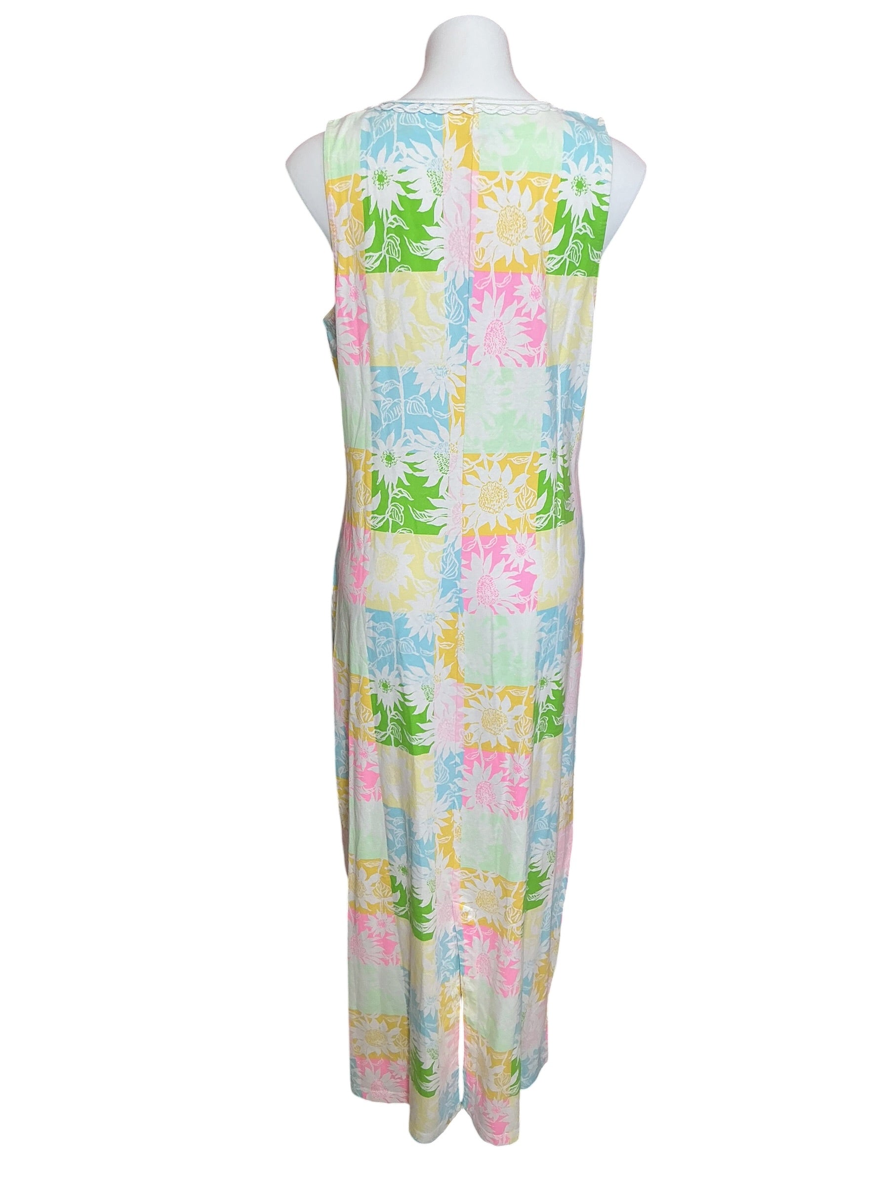 Lilly Pulitzer NWT Raina Maxi Dress Multi Via Sunny Sunflowers - Size L