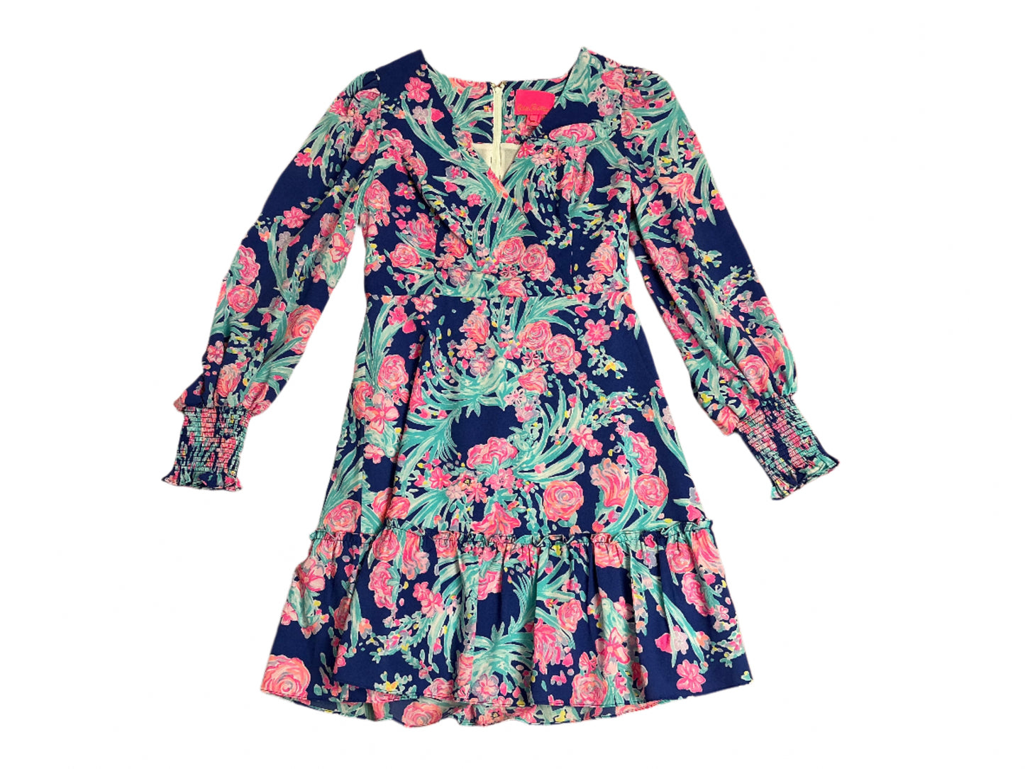 Lilly Pulitzer Rosie Straton Dress - Corisca Blue Toucan Party - Size - 2