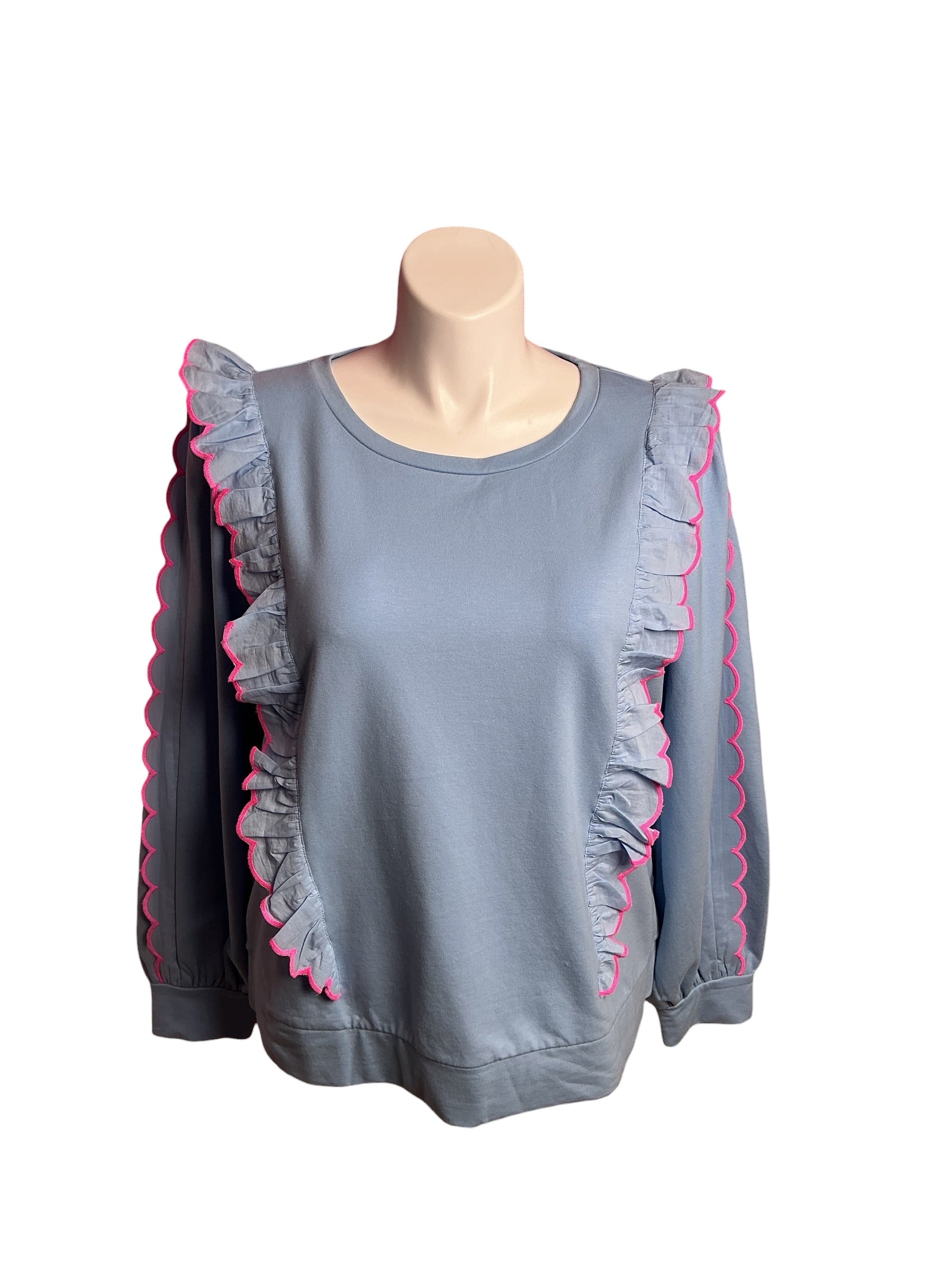 Lilly Pulitzer- NWT Suzy Sweatshirt Blue Peri Size XL