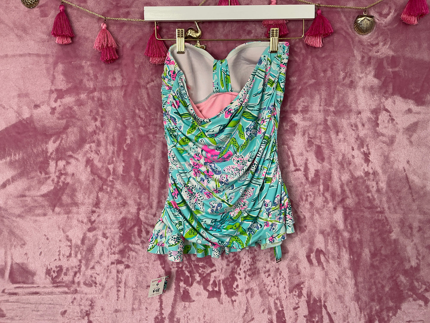 Lilly Pulitzer Tankini Top - Size 4