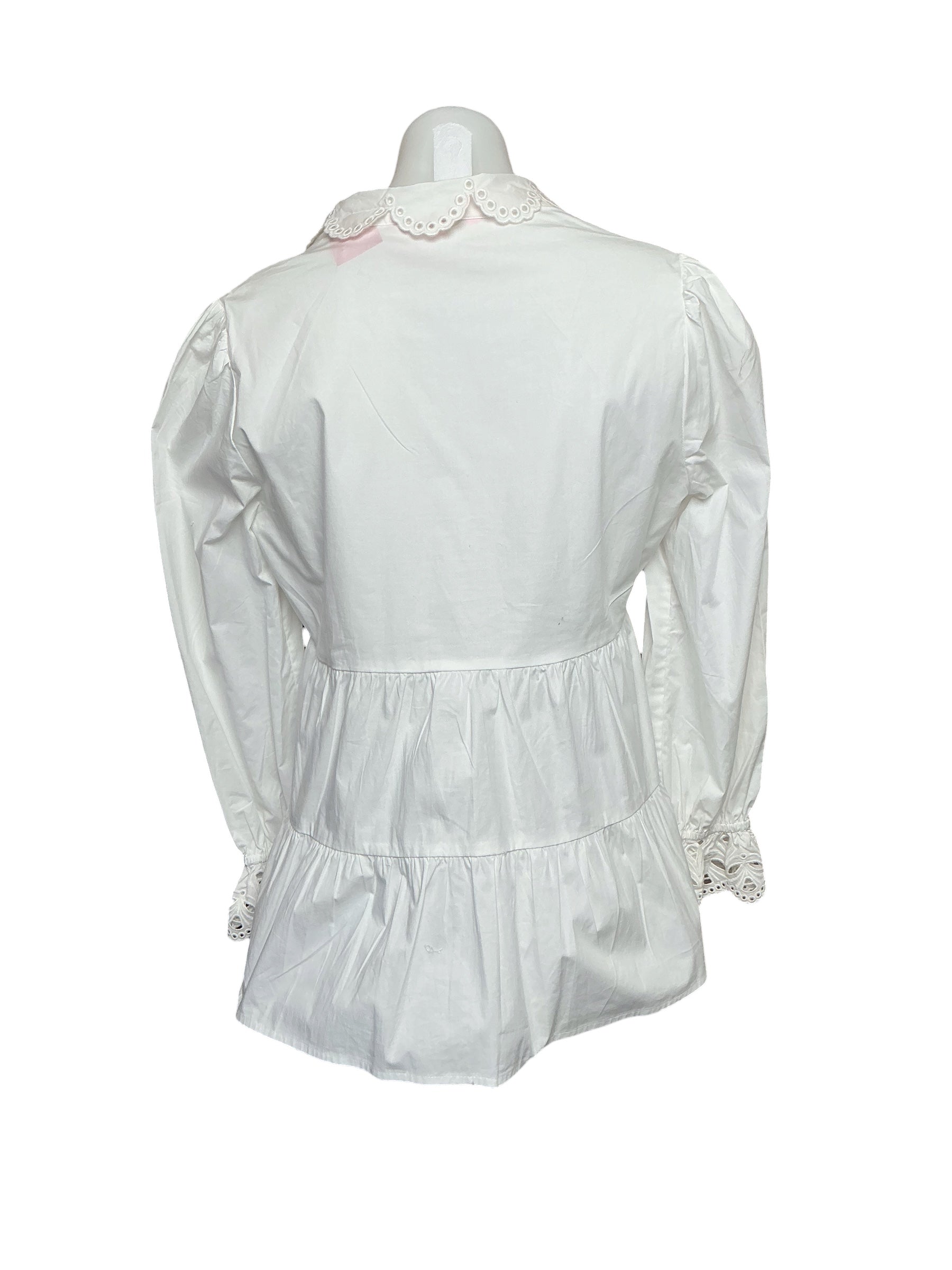 Lilly Pulitzer Kenna Stretch Top - Resort White Eyelet - Size S