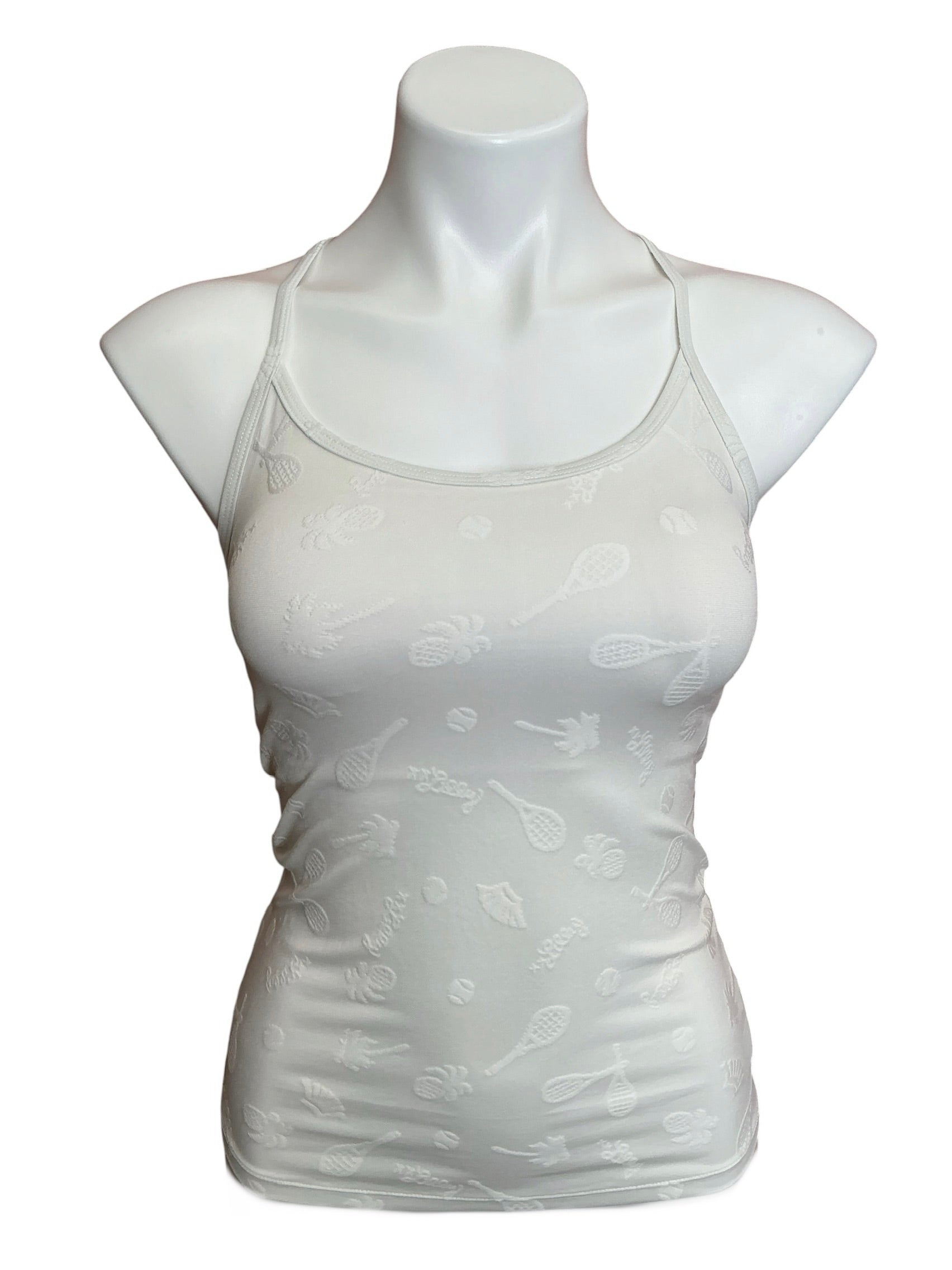 Lilly Pulitzer Kalila Bra Tank Top Resort White Perfect Match - Size XXS