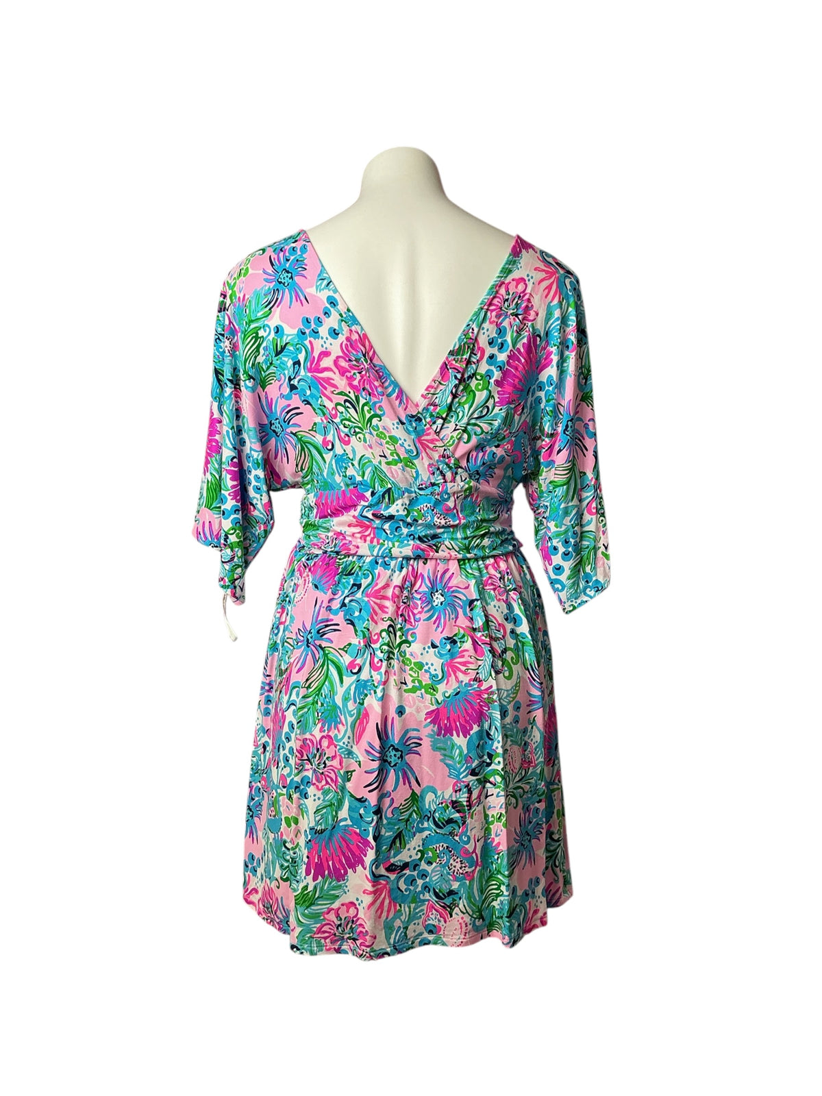 Lilly Pulitzer Parigi Skirted Romper Mandevilla Baby Paradise Petals - Size M