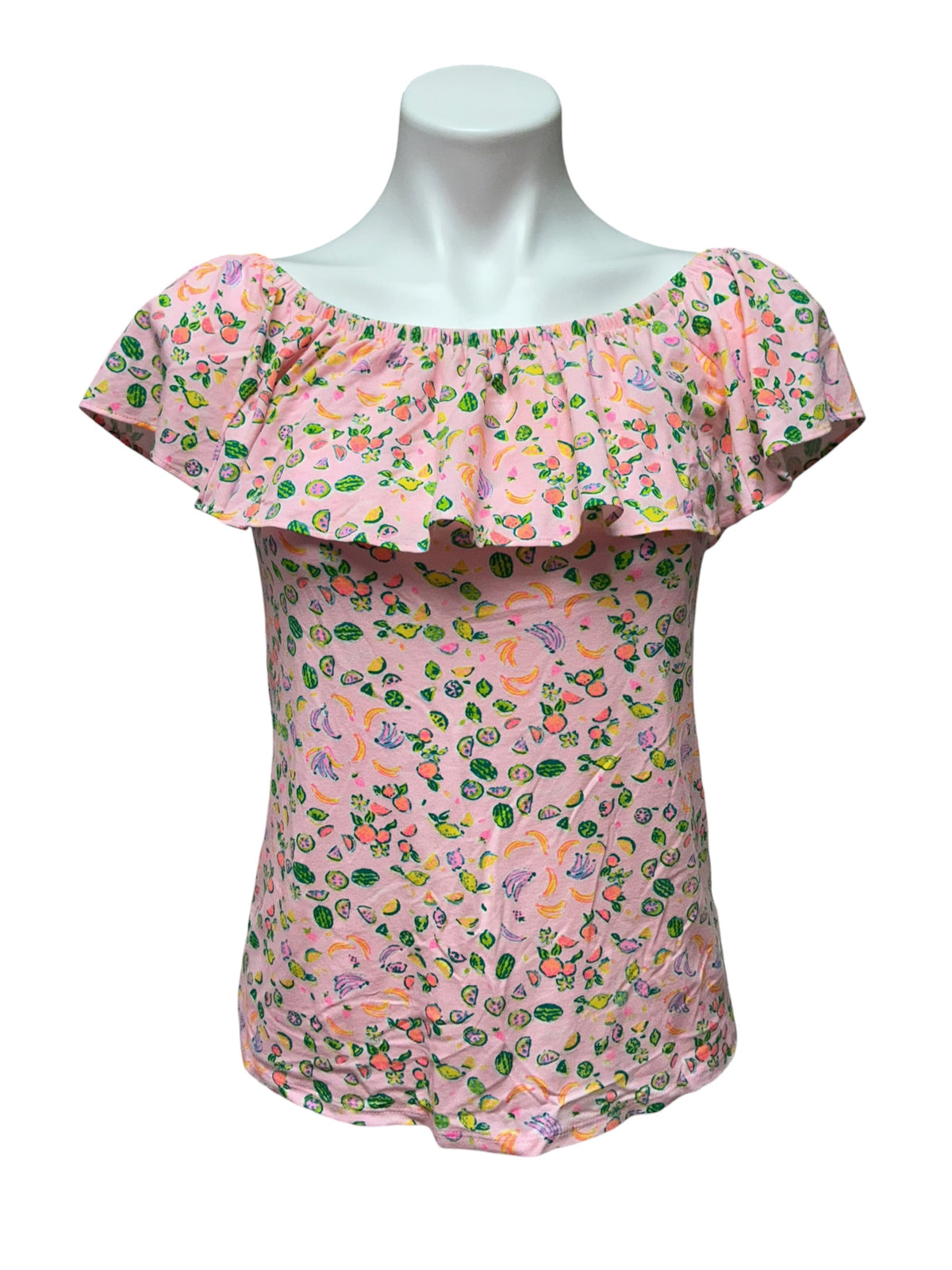 Lilly Pulitzer NWT La Fortuna Top Urchin Pink Lil Juicy Fruit - Size XS