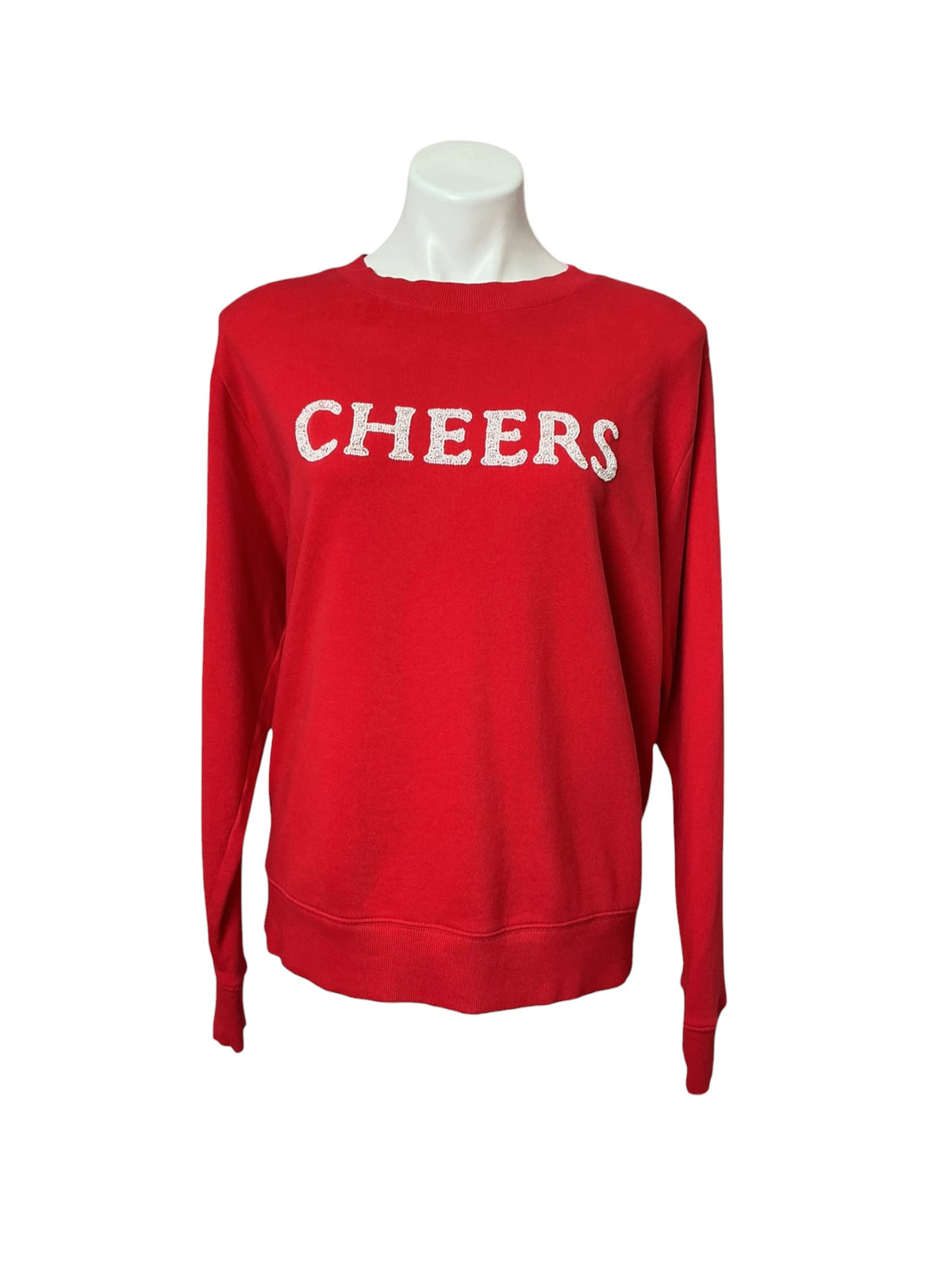 Lilly Pulitzer Ballad Long Sleeve Sweatshirt Amaryllis Red - Size M