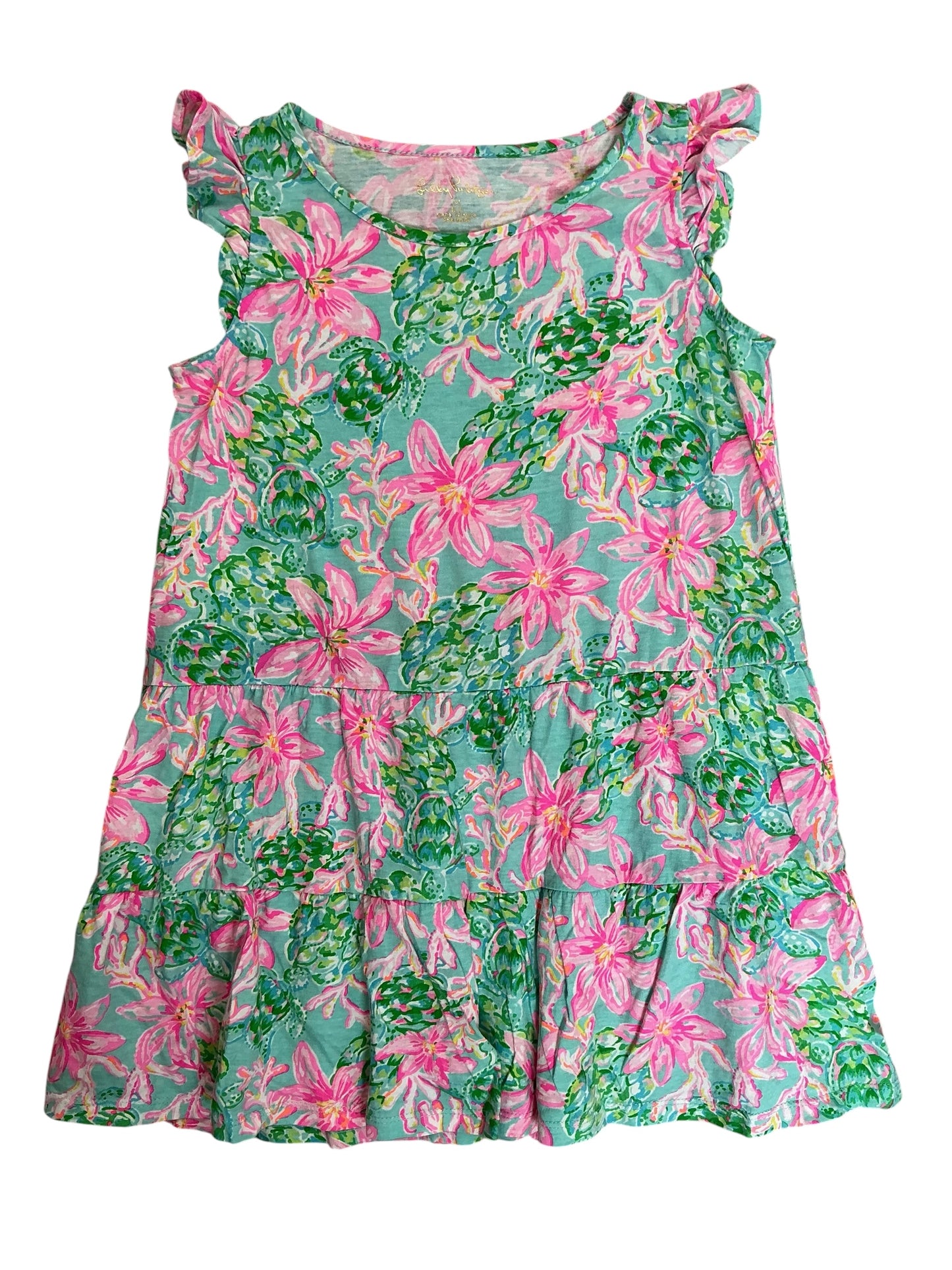 Lilly Pulitzer Kids Girls Mini Brynn Dress So Shellegant - Size M 6-7