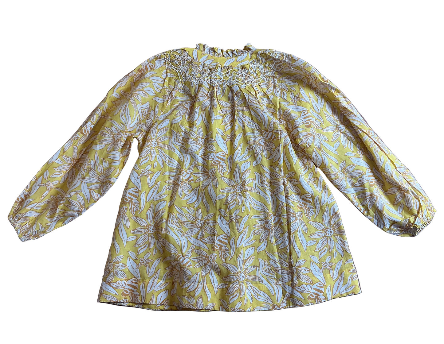 Lilly Pulitzer NWT Lourdes 3/4 Sleeve Cot Honeycomb Hideaway Honeycomb - Size XS