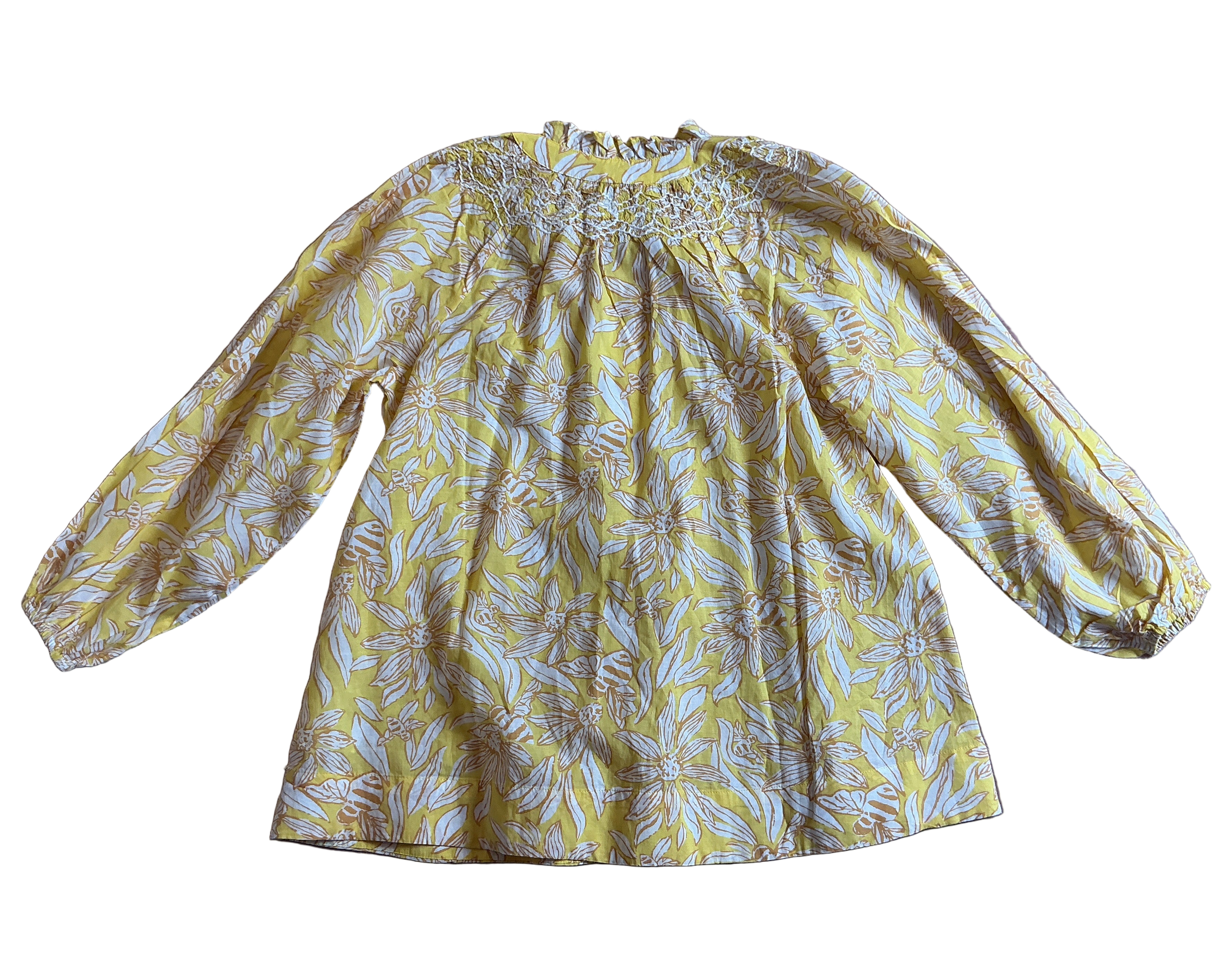 Lilly Pulitzer NWT Lourdes 3/4 Sleeve Cot Honeycomb Hideaway Honeycomb - Size XS