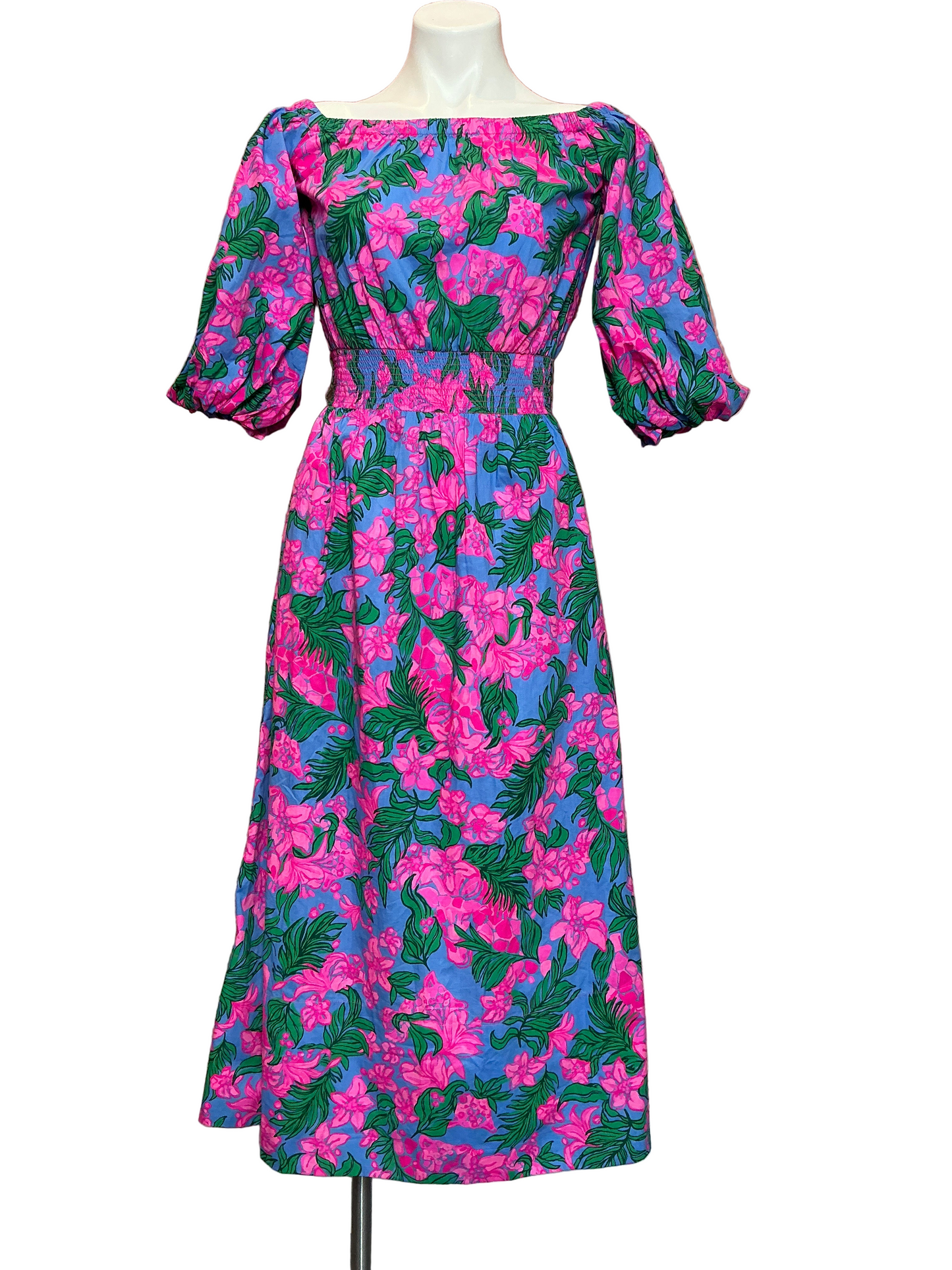 Lilly Pulitzer Shawnlee Dress Cerise Pink Safari Sunset - Size XS