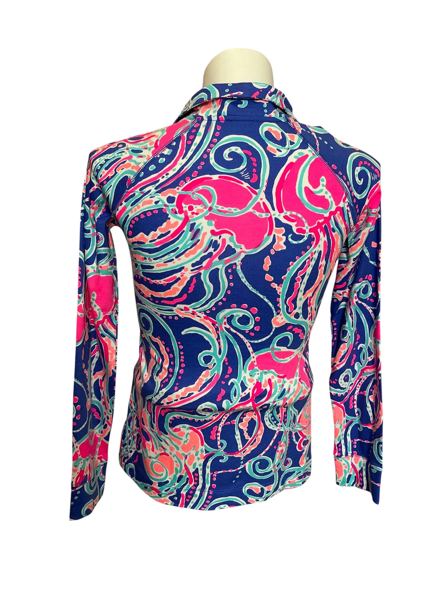 Lilly Pulitzer NWT Captain Popover Iris Blue Pop Up Jellies Be Jammin - Size S